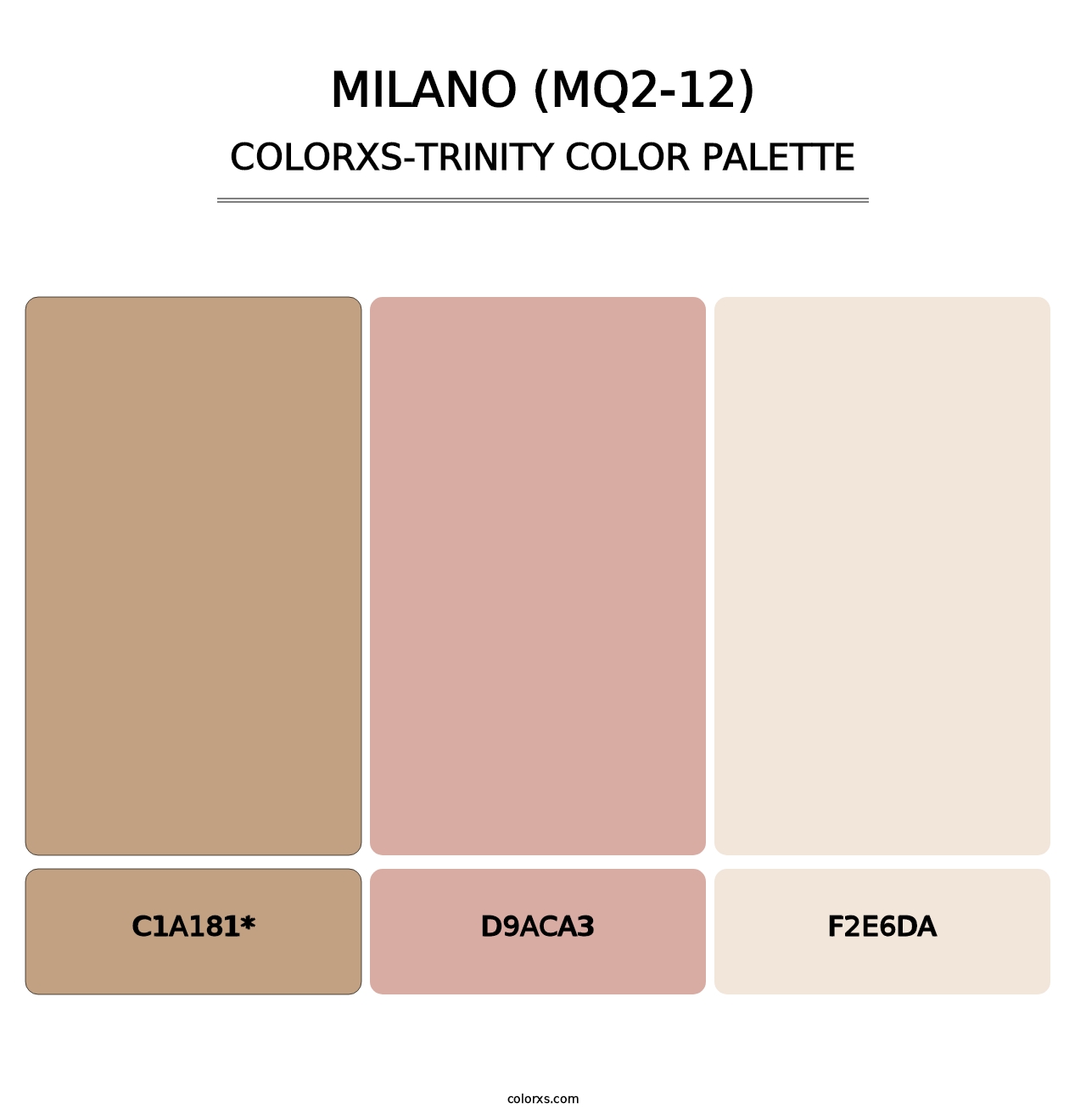 Milano (MQ2-12) - Colorxs Trinity Palette