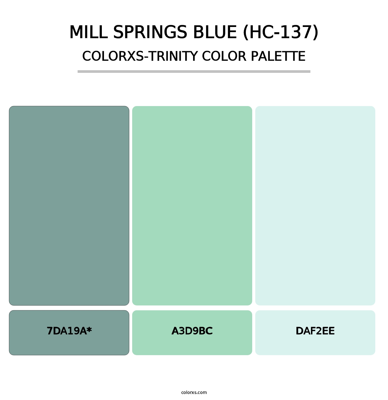 Mill Springs Blue (HC-137) - Colorxs Trinity Palette