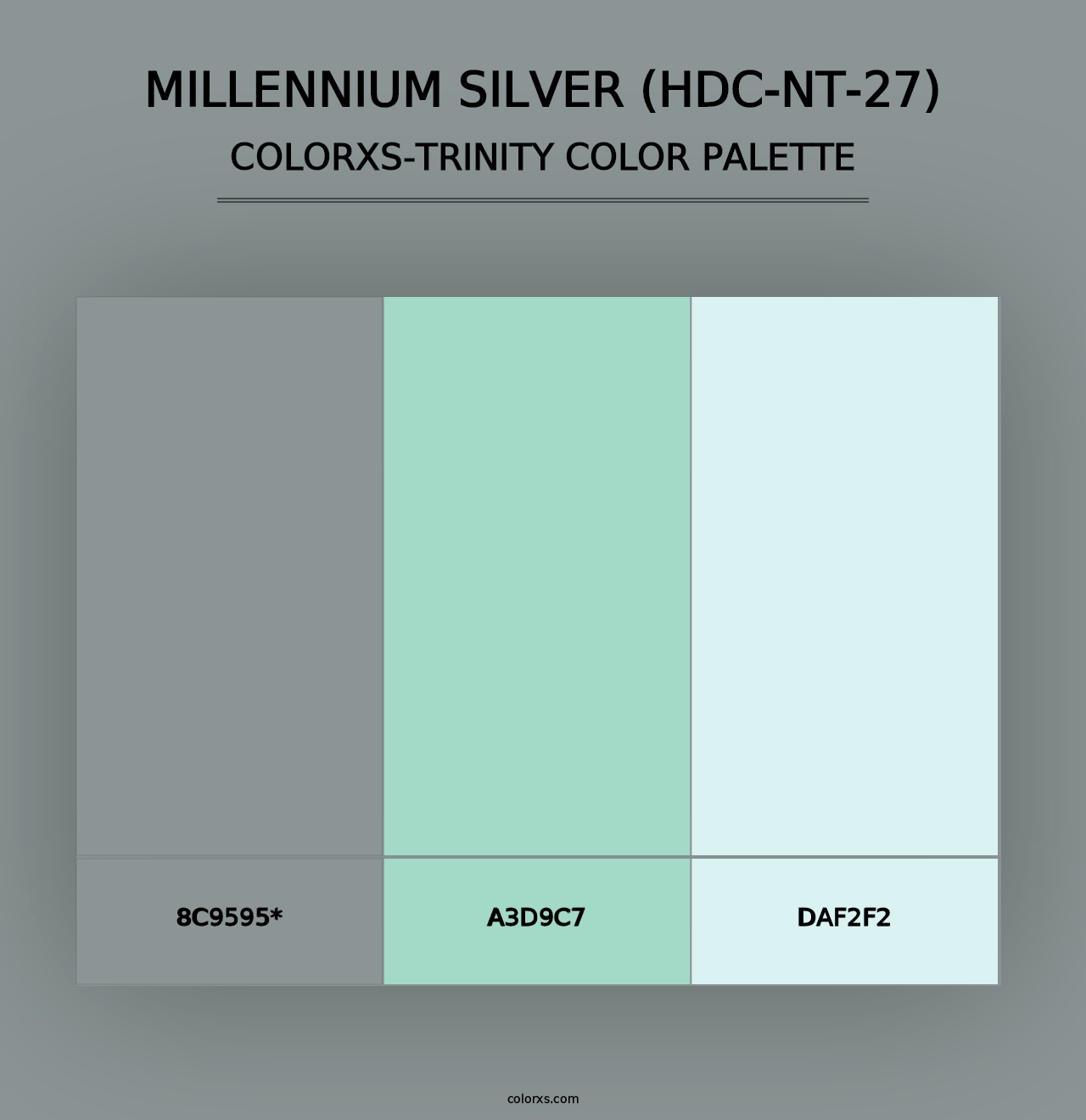 Millennium Silver (HDC-NT-27) - Colorxs Trinity Palette