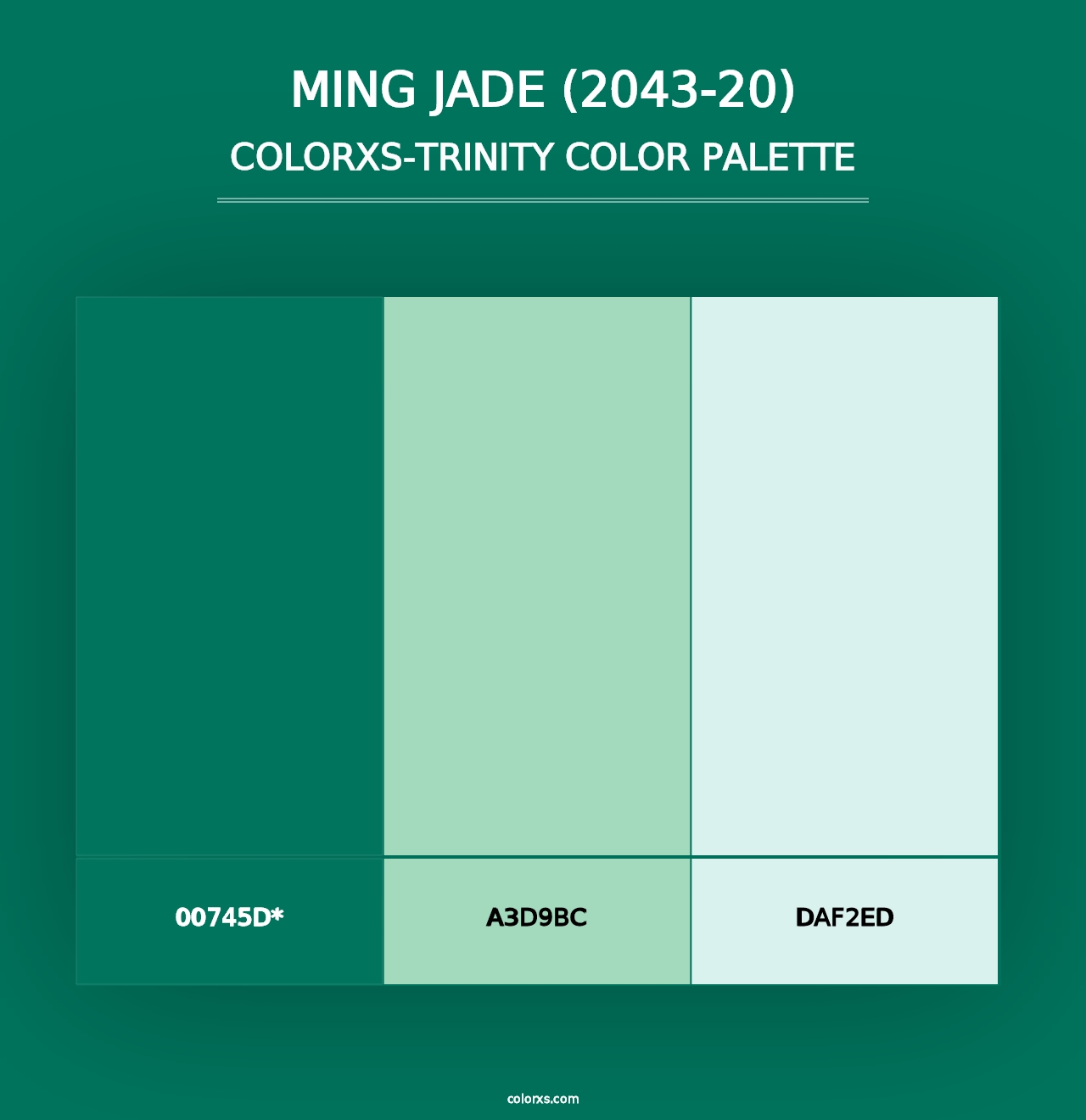 Ming Jade (2043-20) - Colorxs Trinity Palette