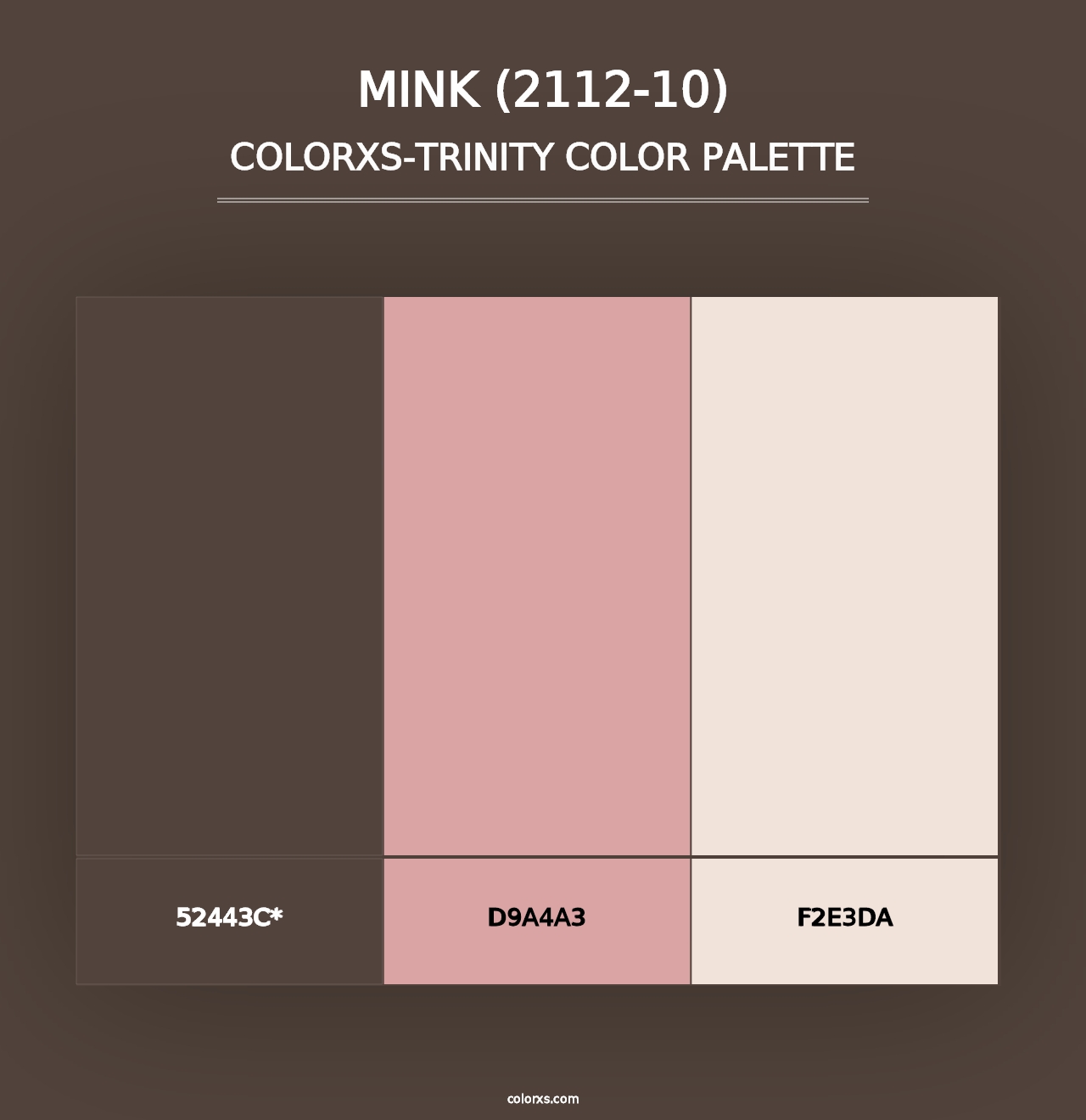 Mink (2112-10) - Colorxs Trinity Palette