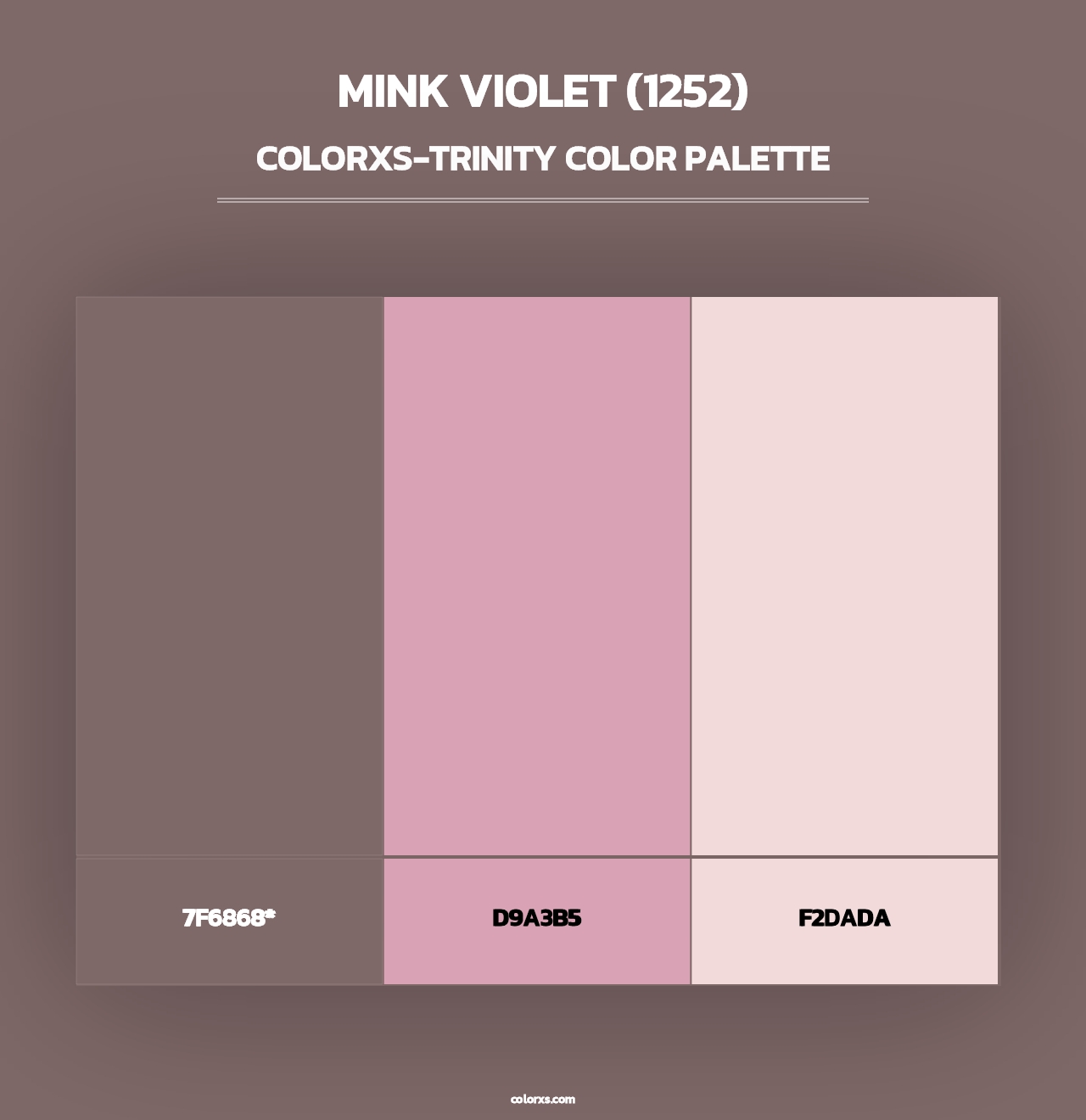 Mink Violet (1252) - Colorxs Trinity Palette