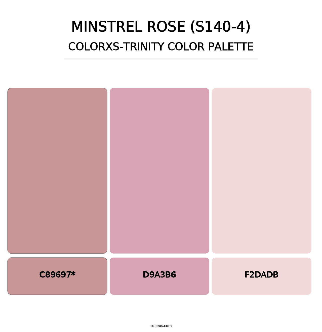 Minstrel Rose (S140-4) - Colorxs Trinity Palette