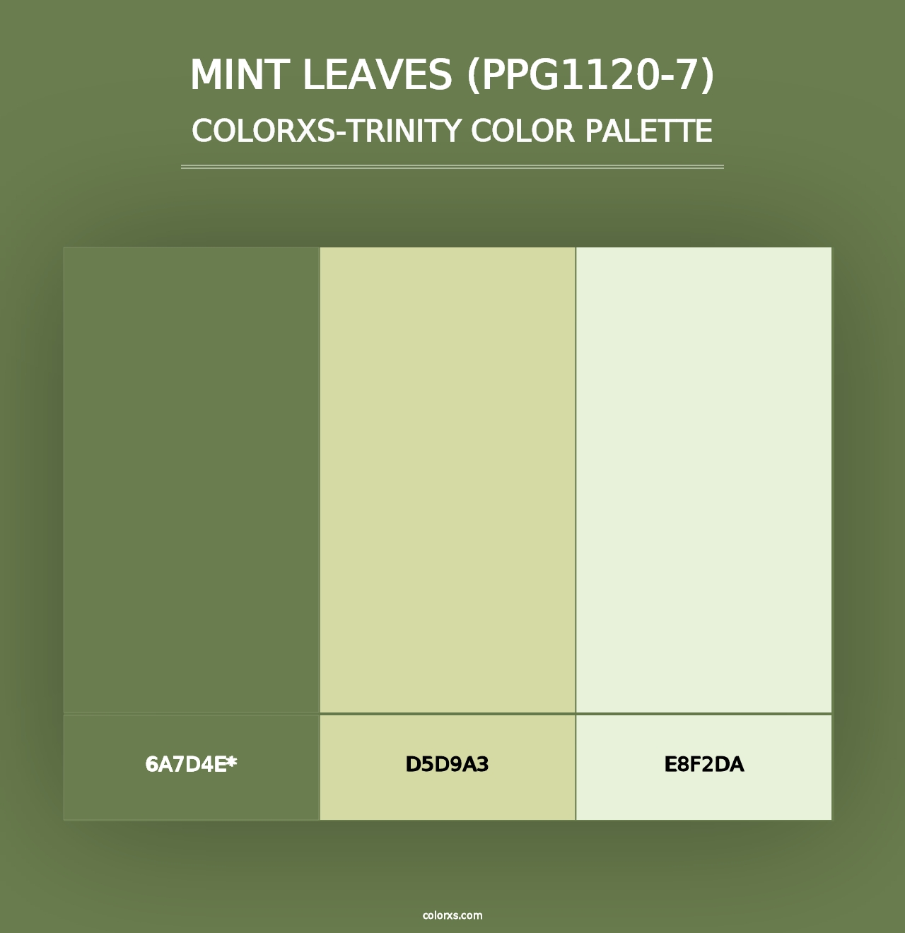 Mint Leaves (PPG1120-7) - Colorxs Trinity Palette