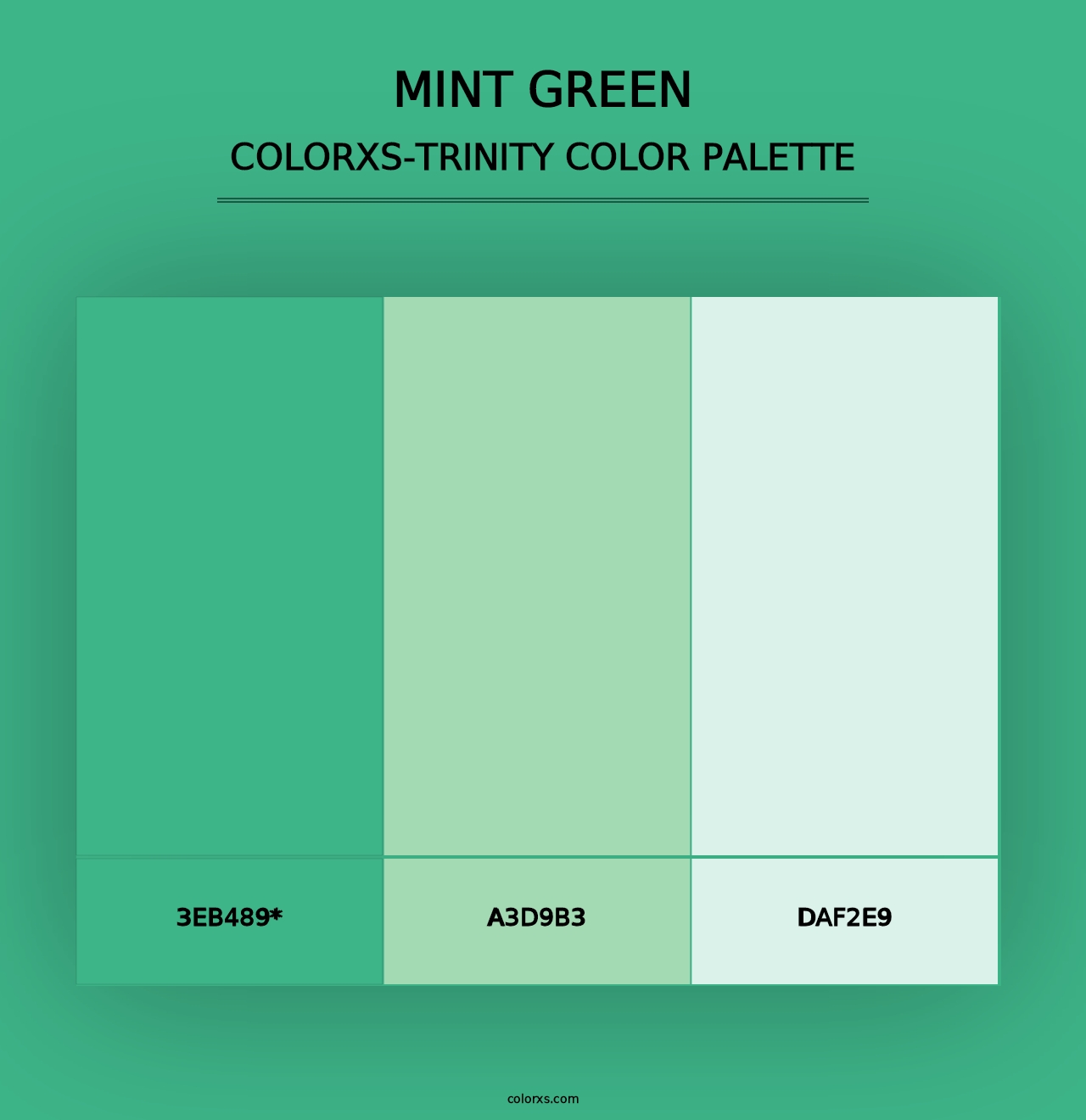 Mint Green - Colorxs Trinity Palette