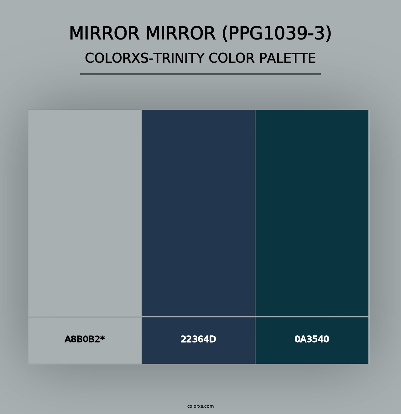 Mirror Mirror (PPG1039-3) - Colorxs Trinity Palette