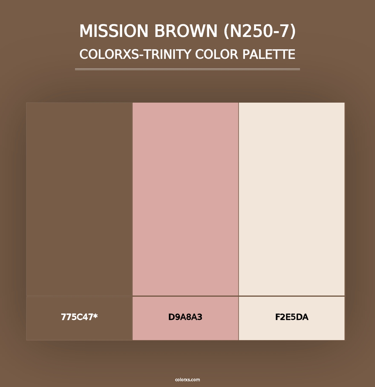 Mission Brown (N250-7) - Colorxs Trinity Palette