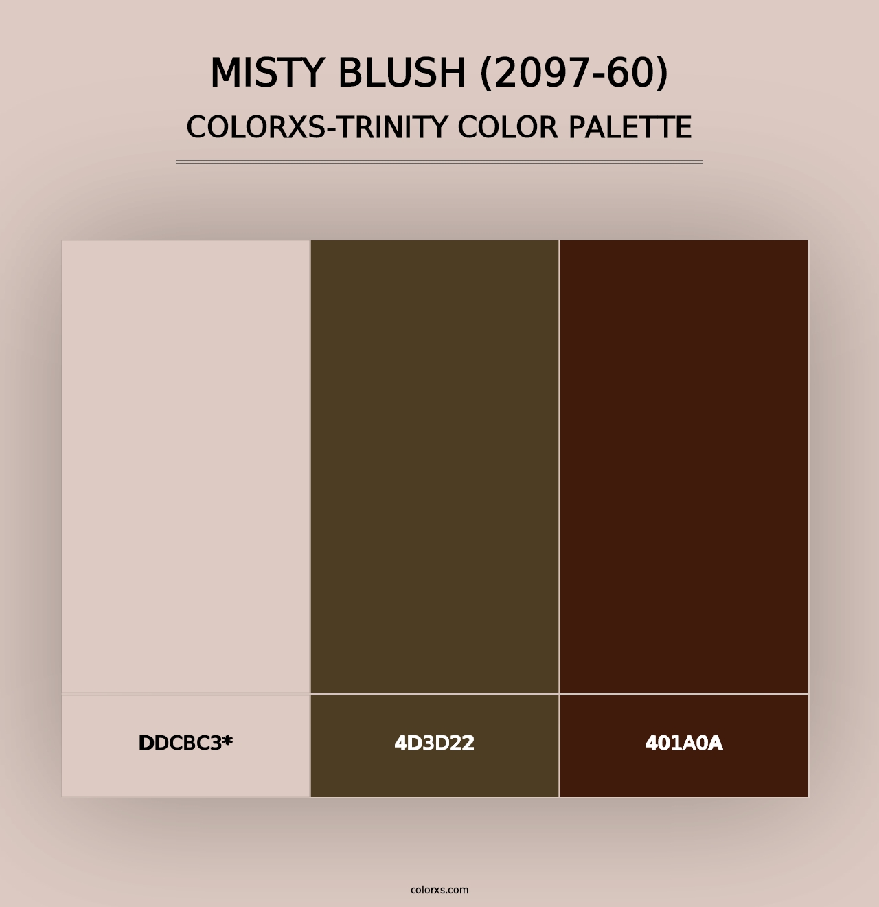 Misty Blush (2097-60) - Colorxs Trinity Palette