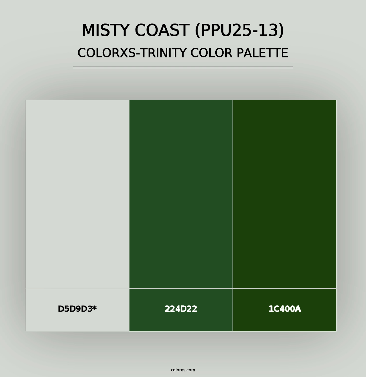 Misty Coast (PPU25-13) - Colorxs Trinity Palette