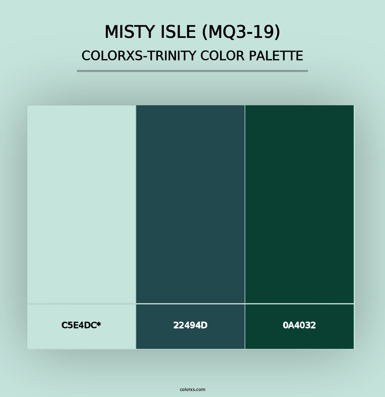 Misty Isle (MQ3-19) - Colorxs Trinity Palette