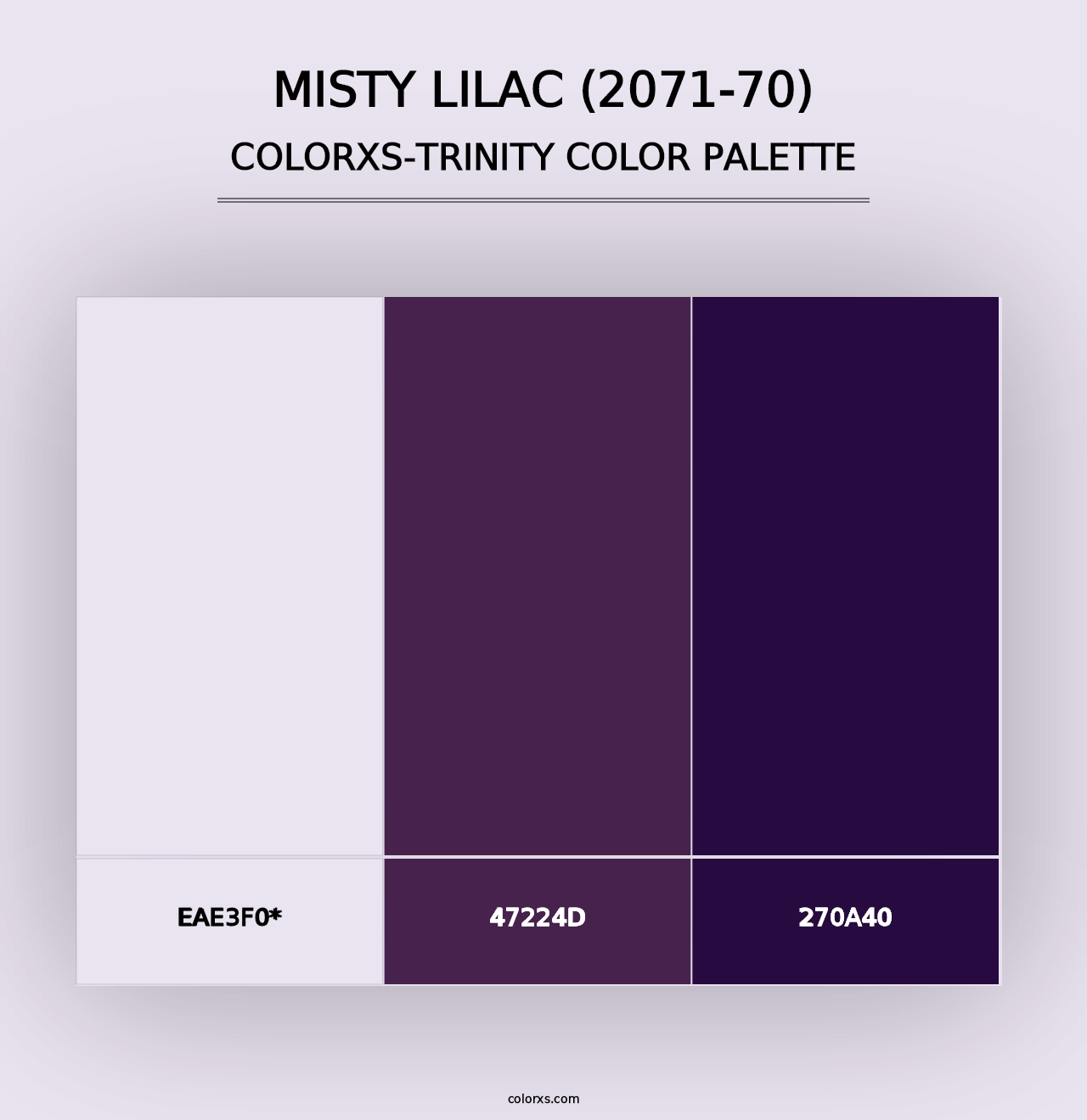 Misty Lilac (2071-70) - Colorxs Trinity Palette