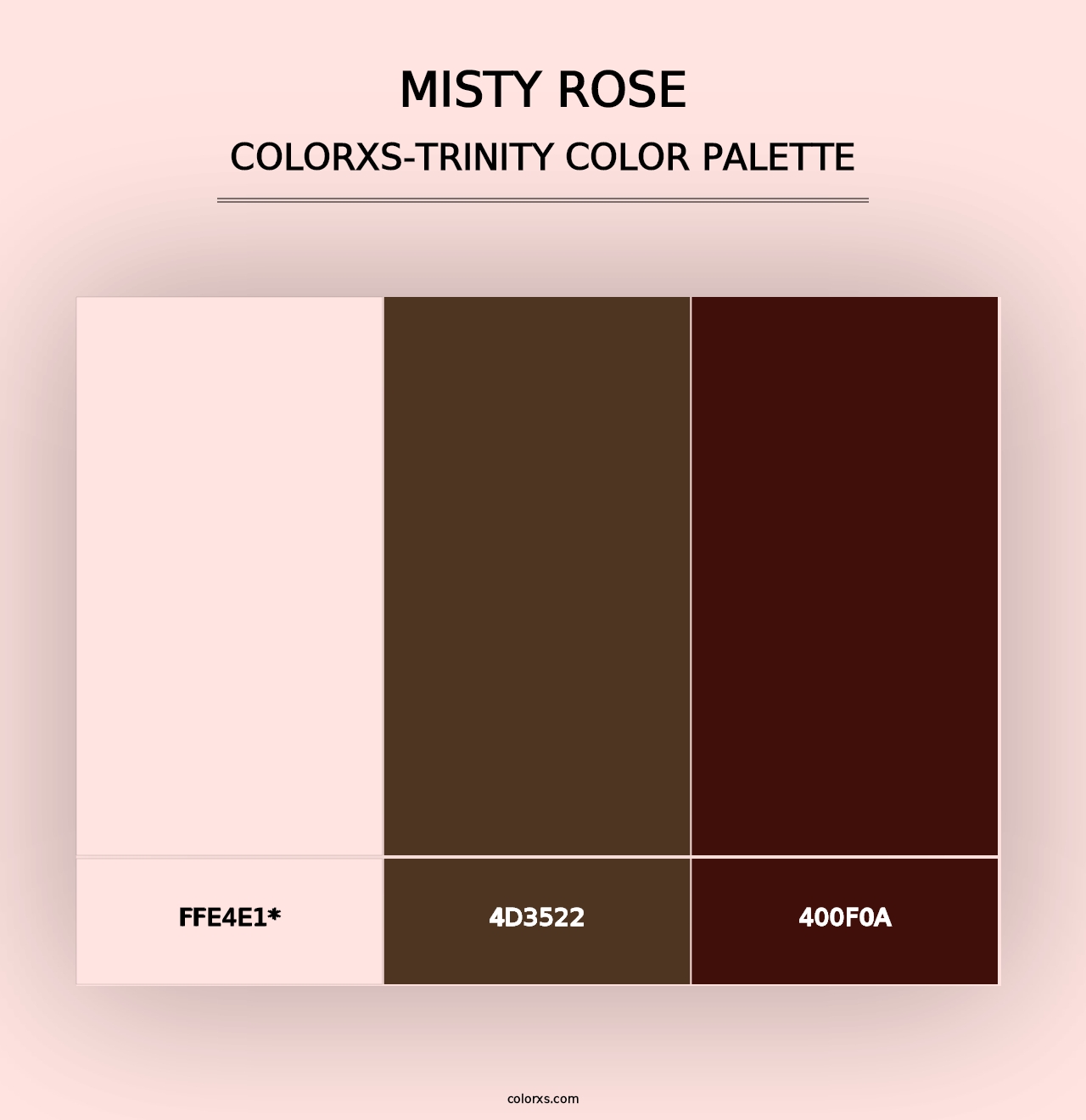 Misty Rose - Colorxs Trinity Palette