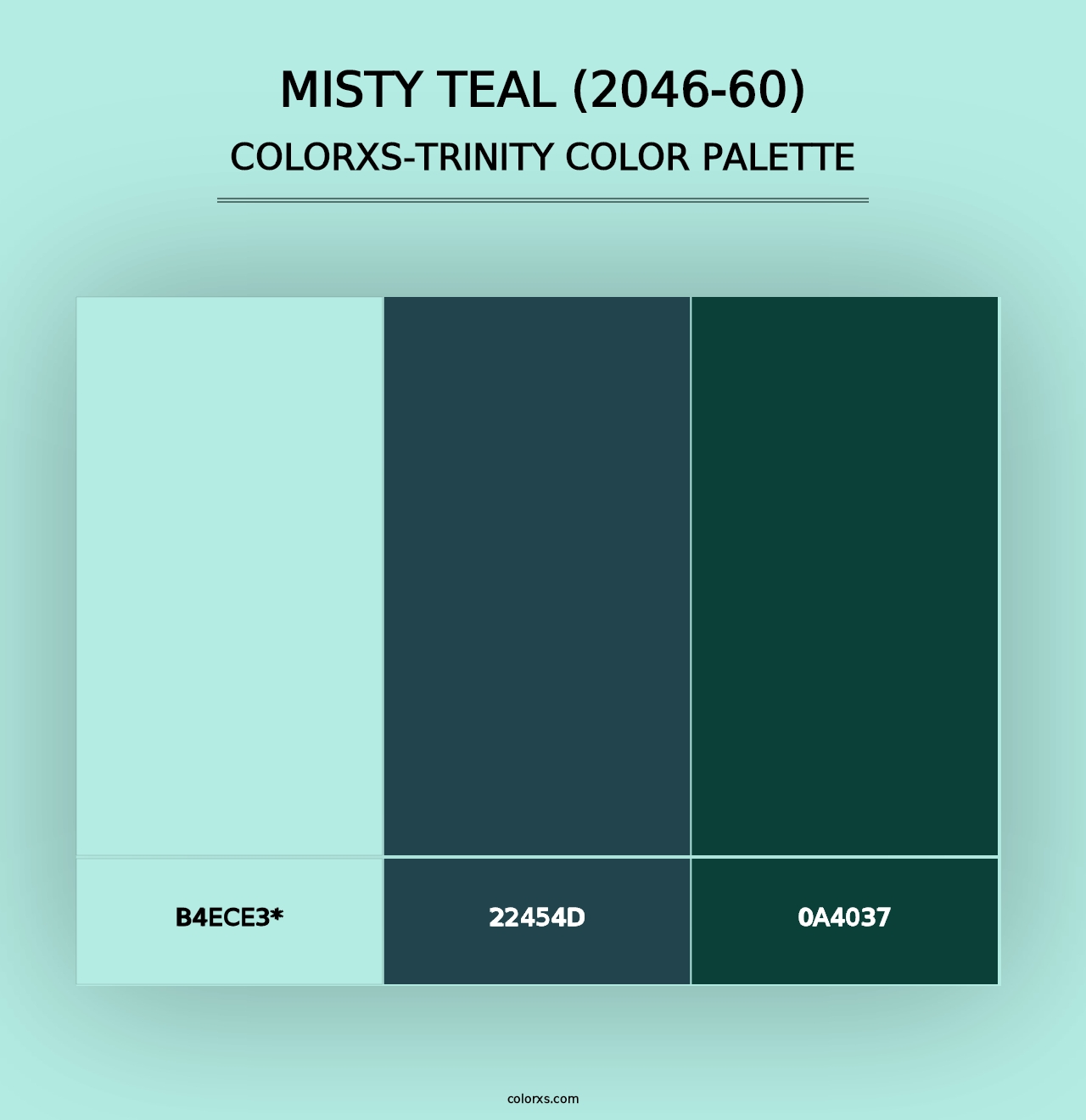 Misty Teal (2046-60) - Colorxs Trinity Palette