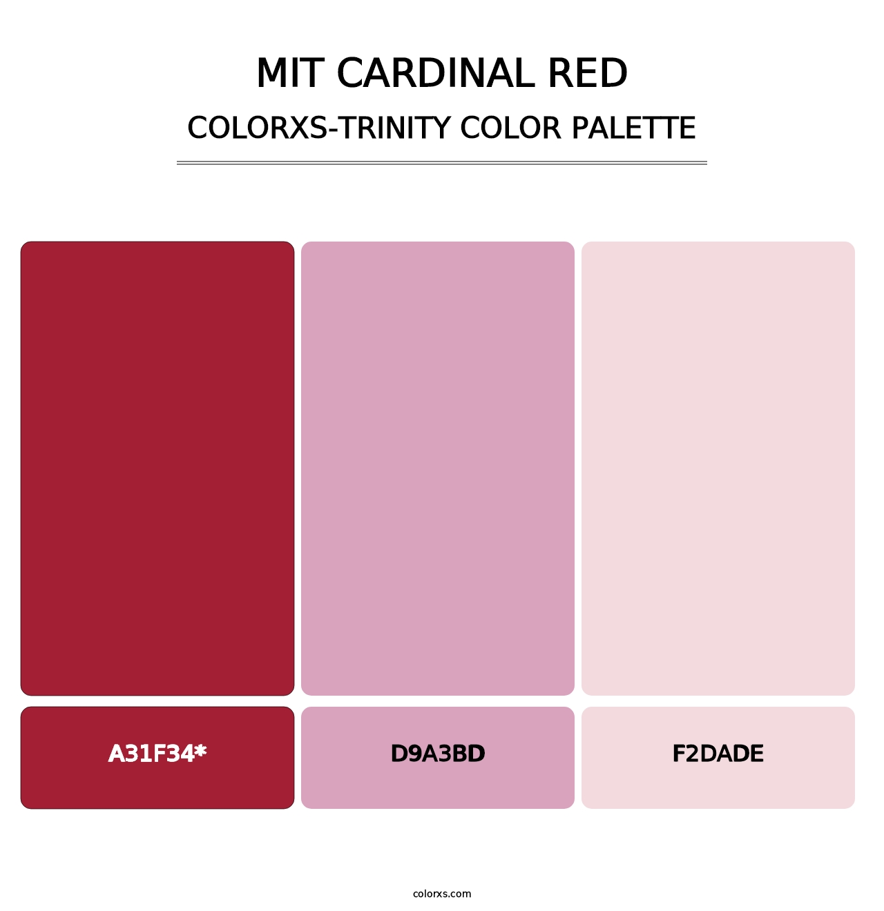 MIT Cardinal Red - Colorxs Trinity Palette