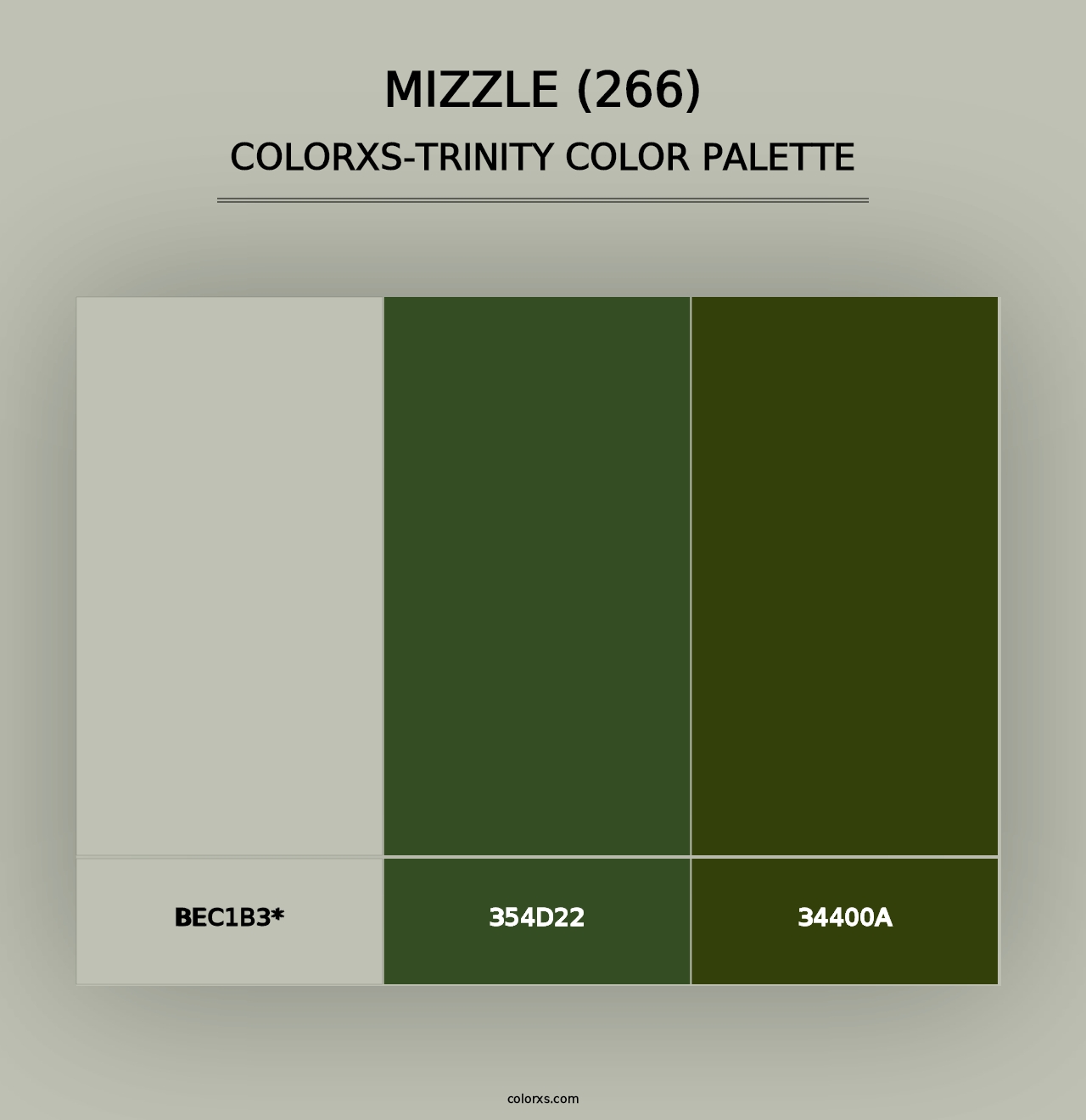 Mizzle (266) - Colorxs Trinity Palette