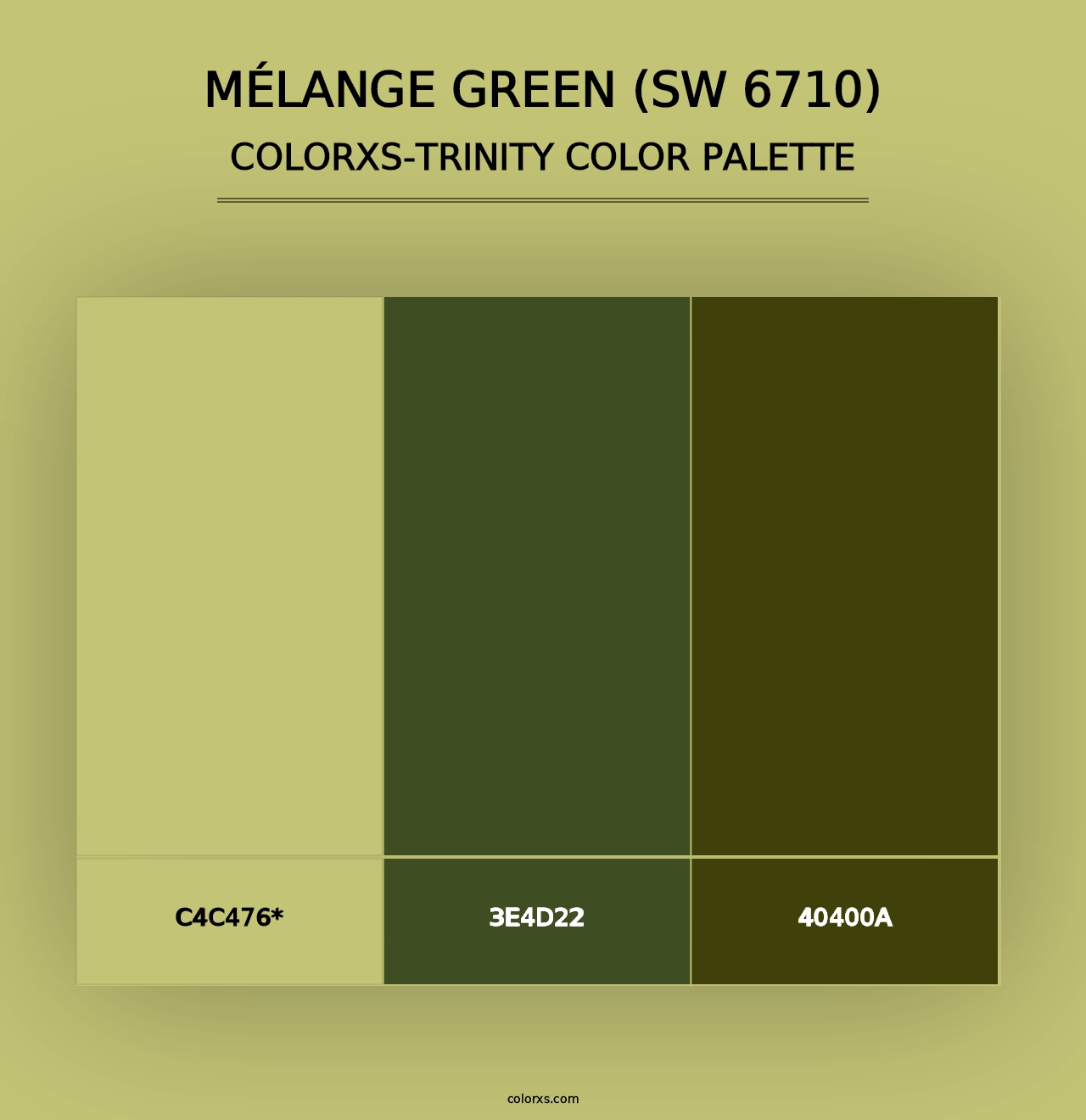 Mélange Green (SW 6710) - Colorxs Trinity Palette