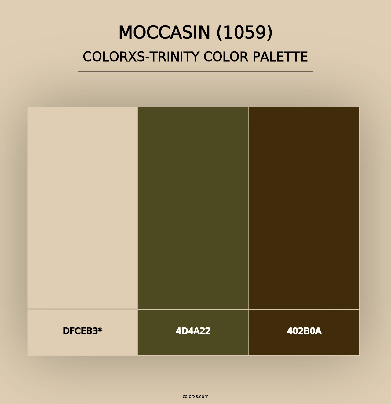 Moccasin (1059) - Colorxs Trinity Palette