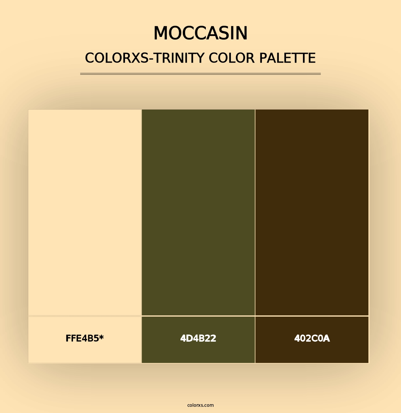 Moccasin - Colorxs Trinity Palette