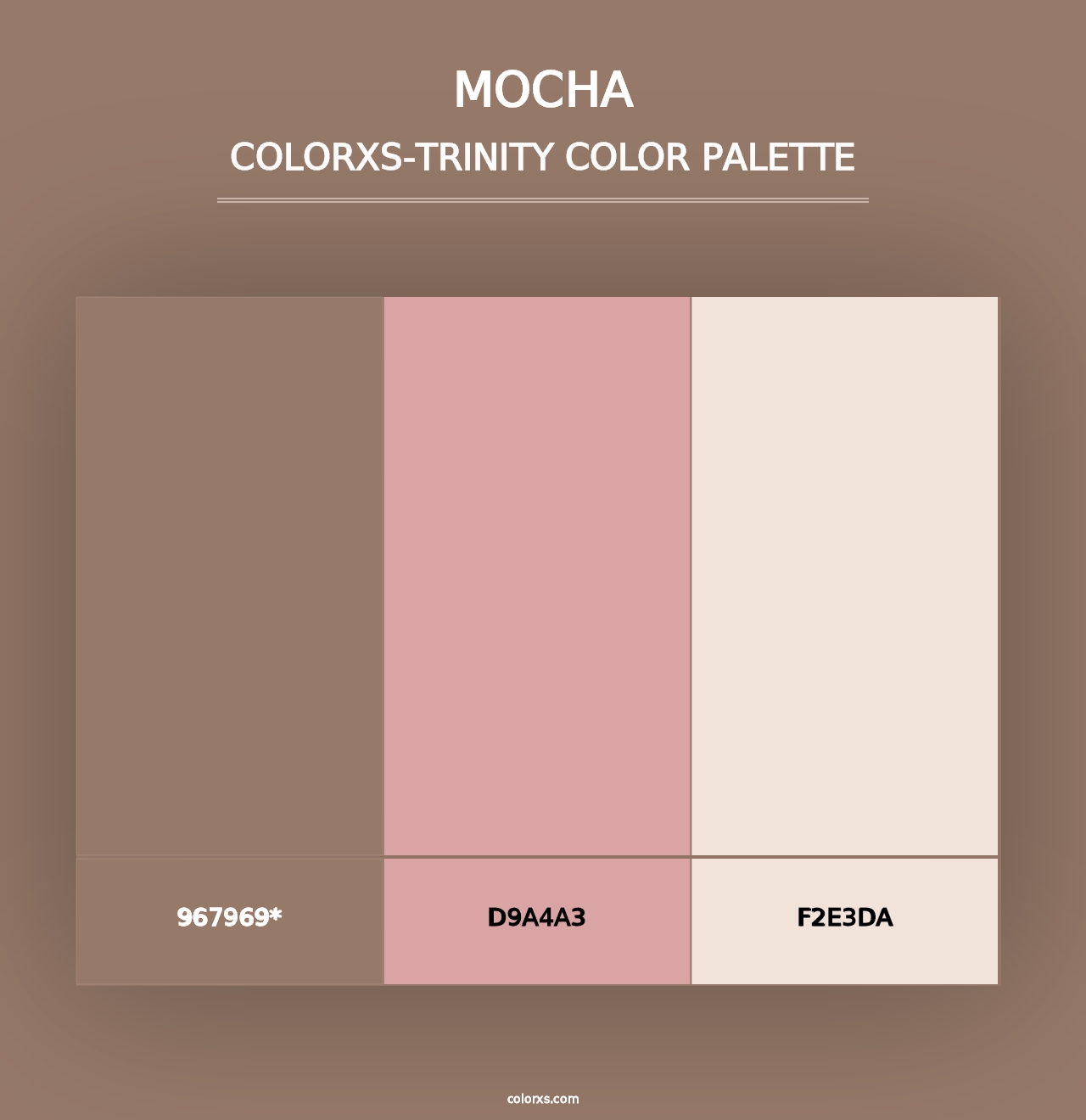 Mocha - Colorxs Trinity Palette