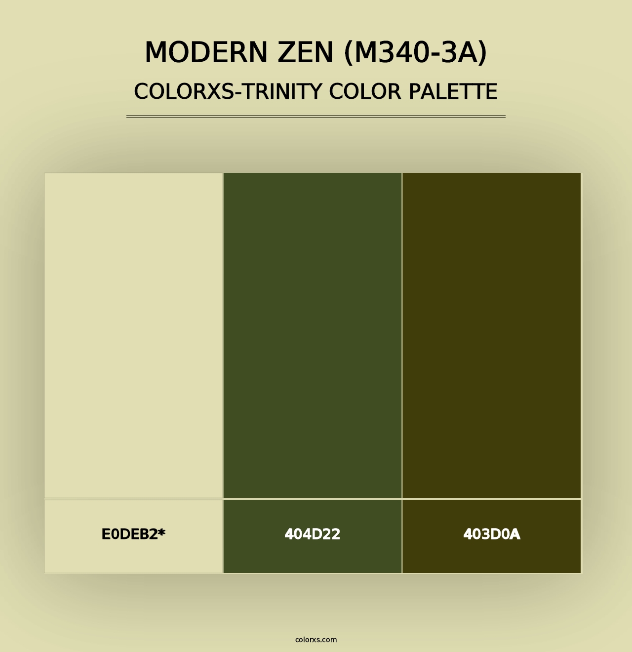 Modern Zen (M340-3A) - Colorxs Trinity Palette