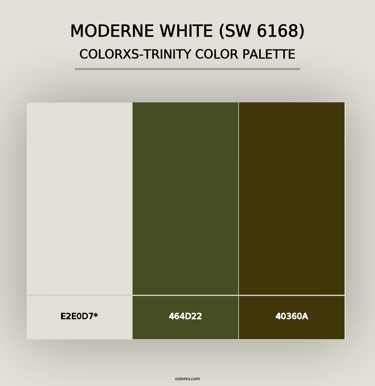 Moderne White (SW 6168) - Colorxs Trinity Palette