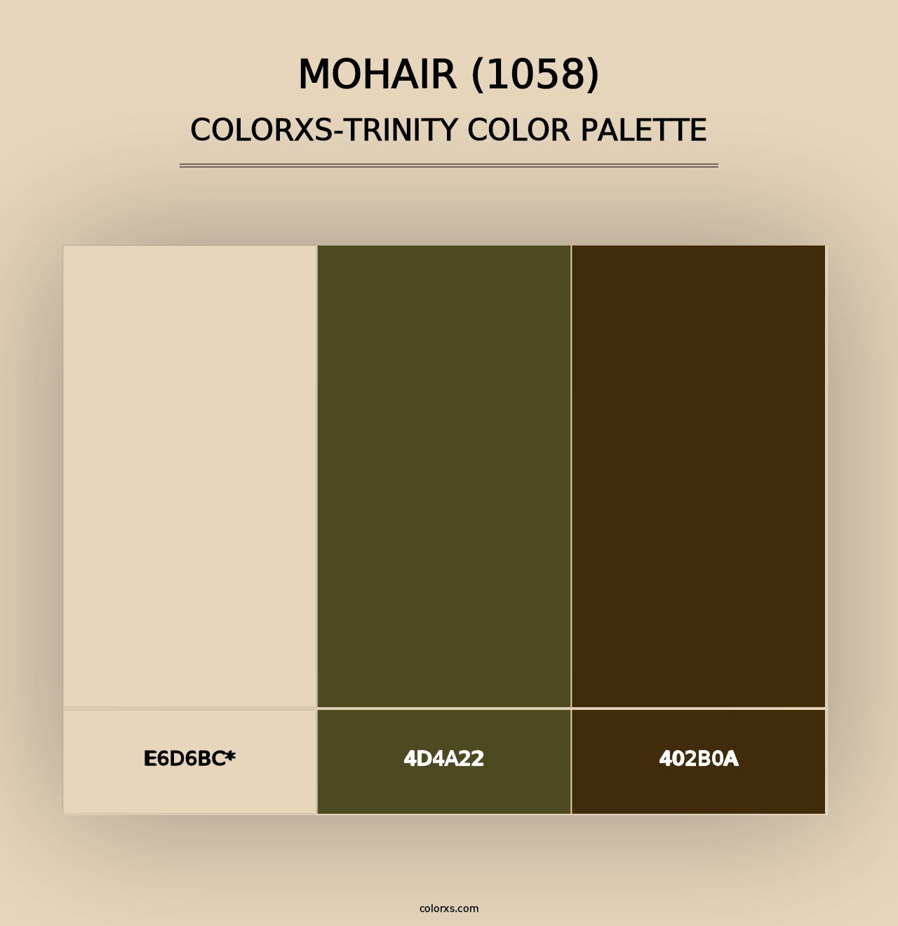 Mohair (1058) - Colorxs Trinity Palette