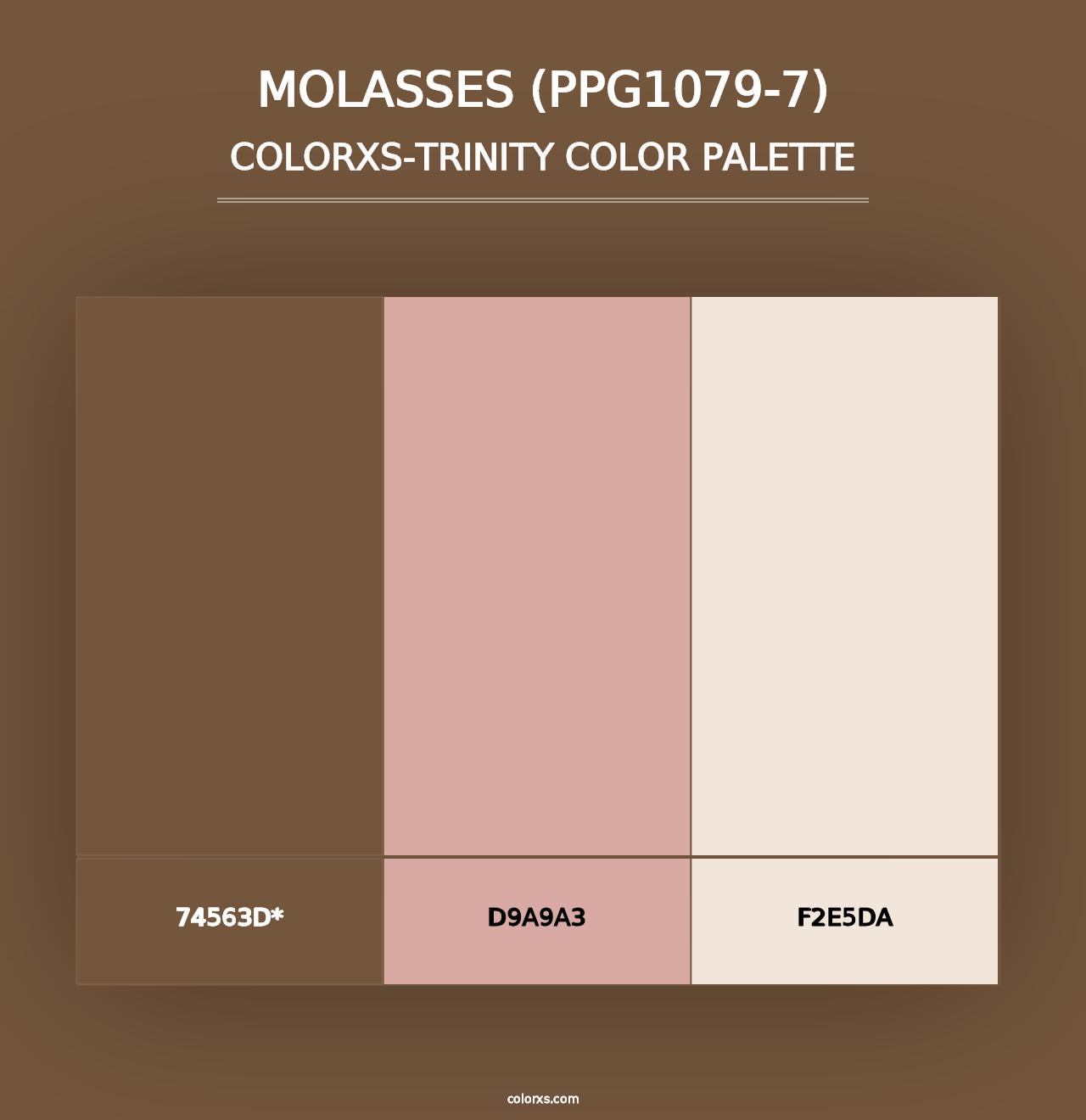 Molasses (PPG1079-7) - Colorxs Trinity Palette