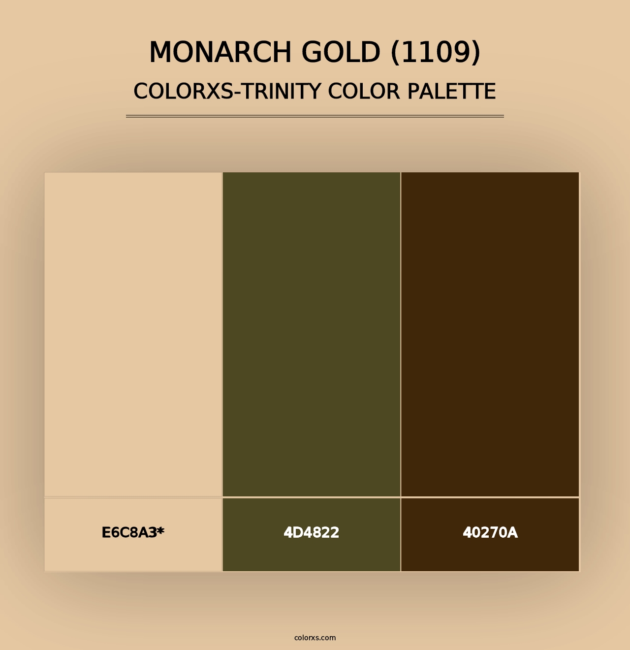 Monarch Gold (1109) - Colorxs Trinity Palette