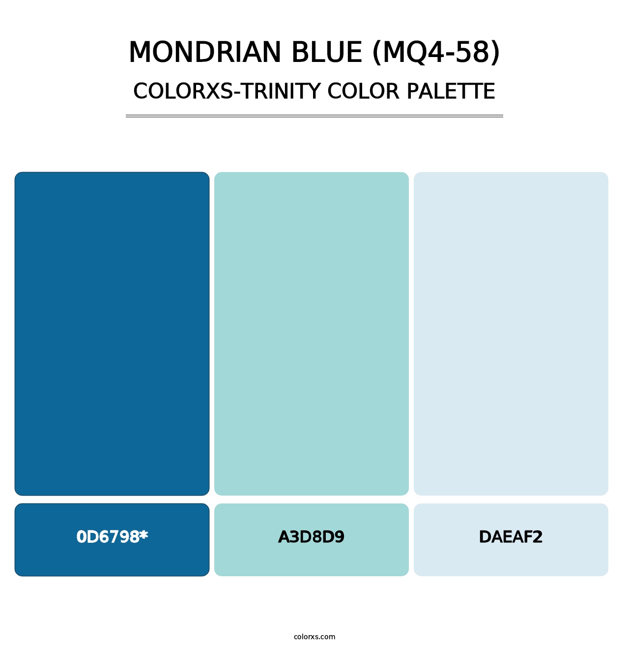 Mondrian Blue (MQ4-58) - Colorxs Trinity Palette