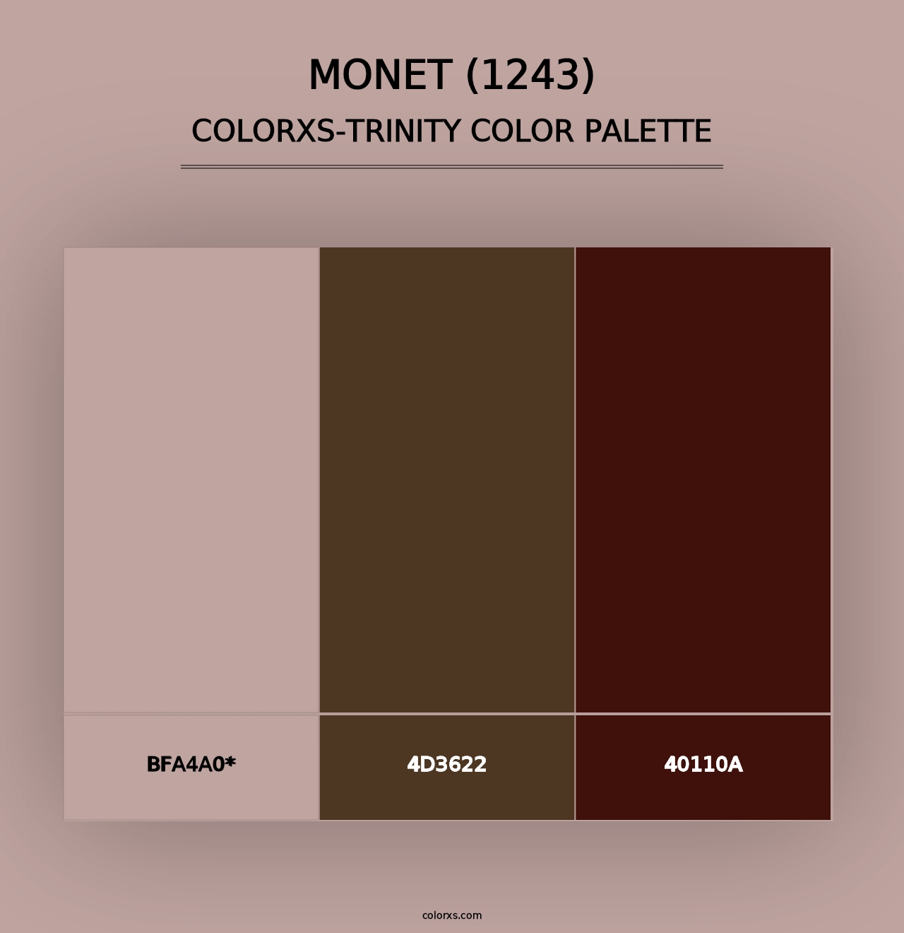 Monet (1243) - Colorxs Trinity Palette