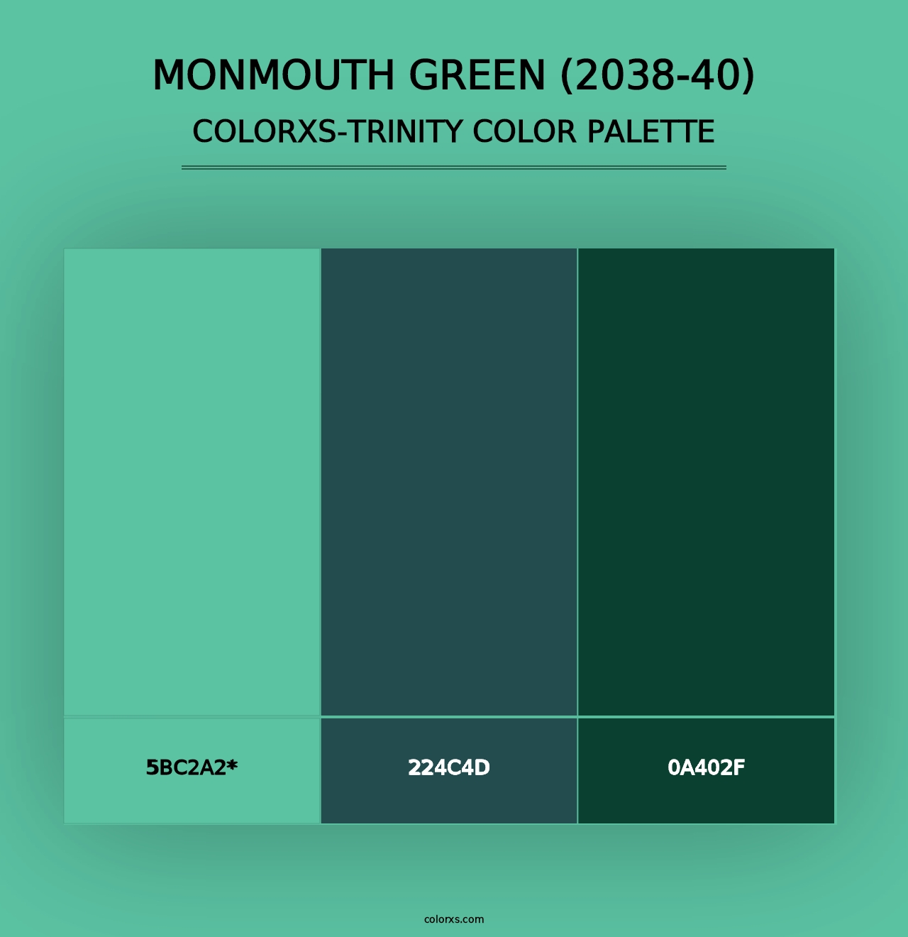 Monmouth Green (2038-40) - Colorxs Trinity Palette