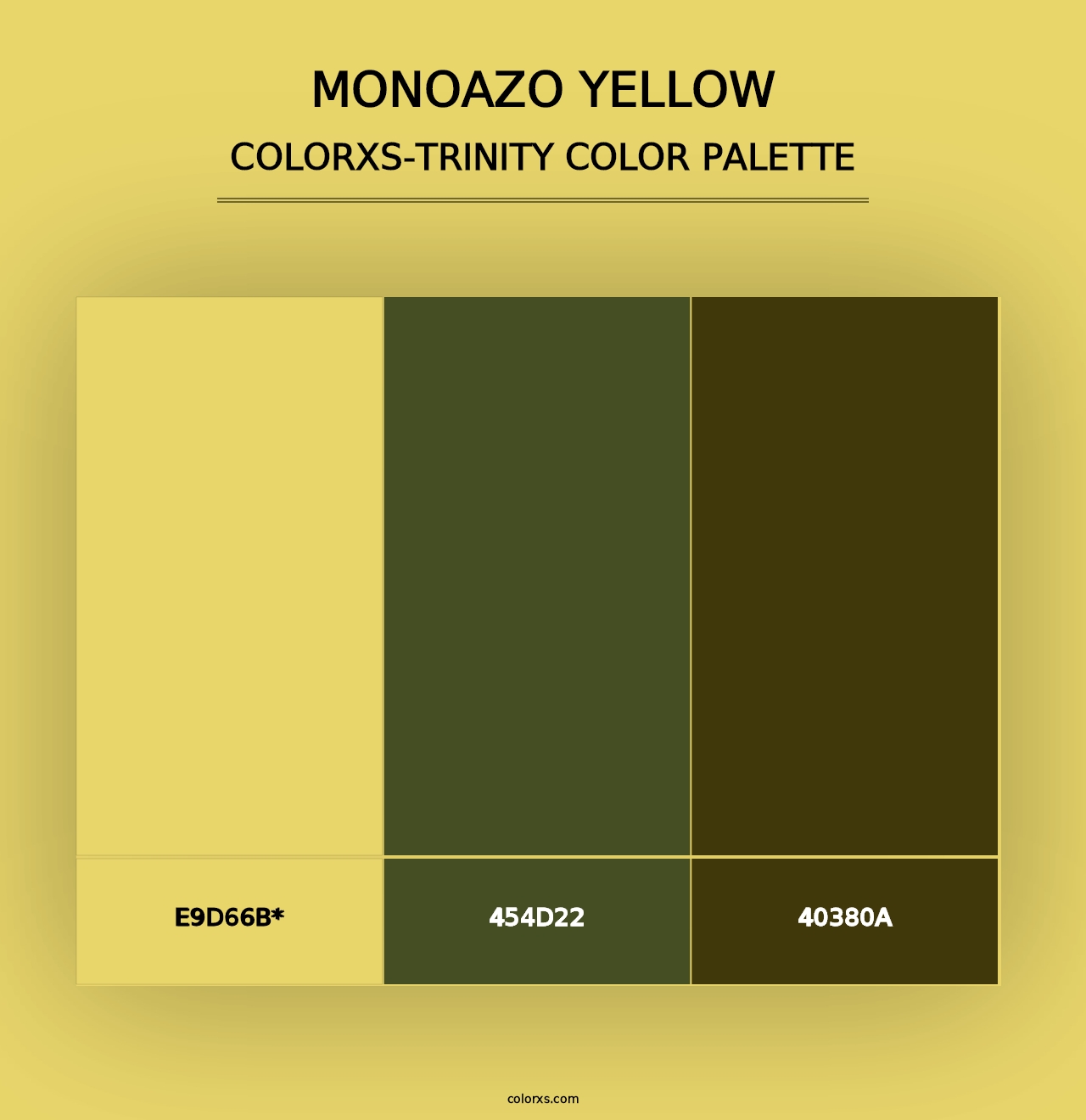 Monoazo Yellow - Colorxs Trinity Palette