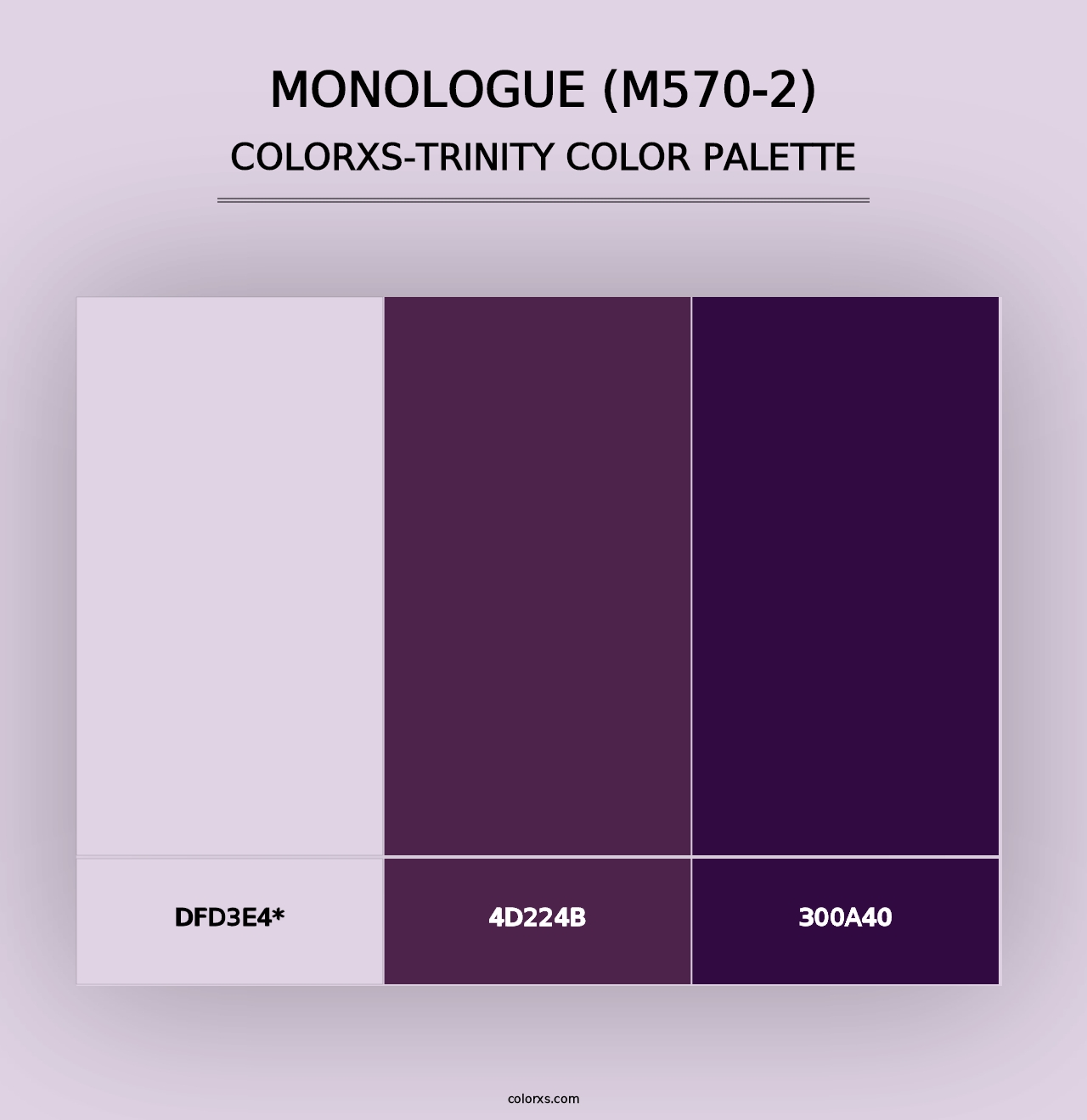 Monologue (M570-2) - Colorxs Trinity Palette