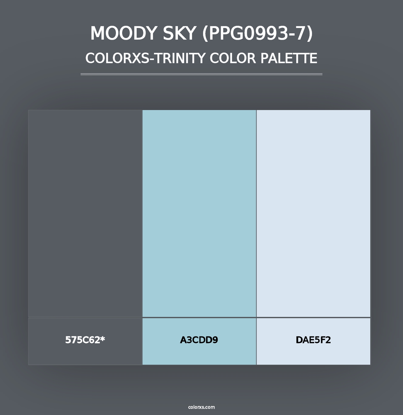 Moody Sky (PPG0993-7) - Colorxs Trinity Palette