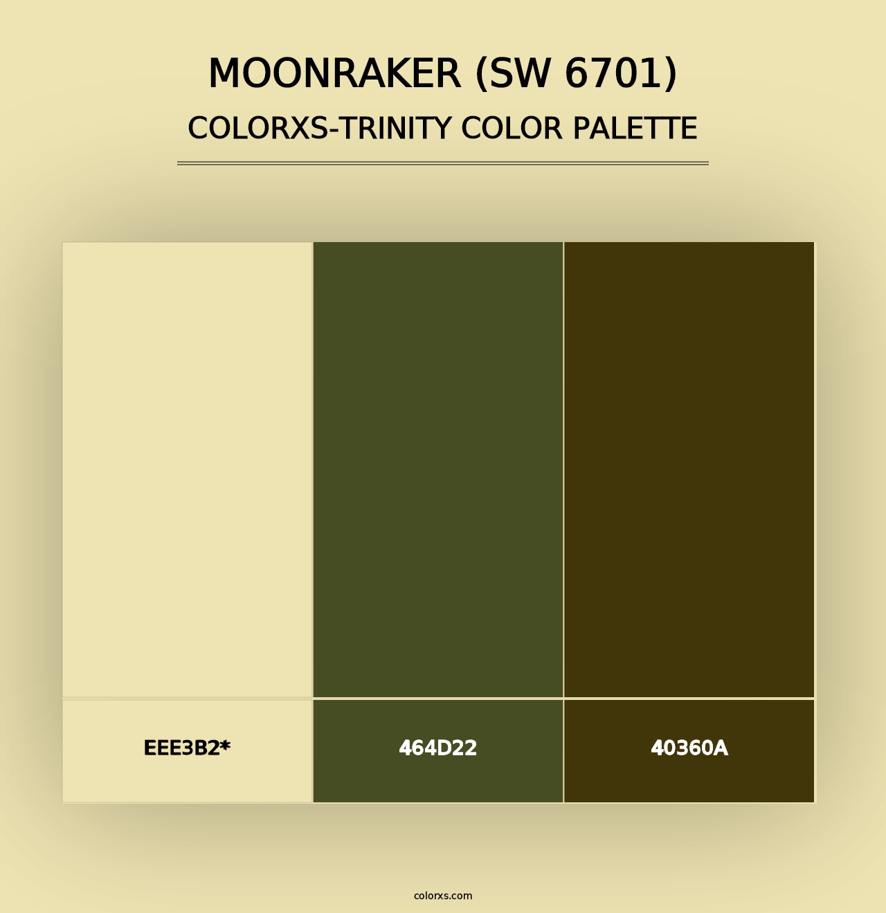 Moonraker (SW 6701) - Colorxs Trinity Palette