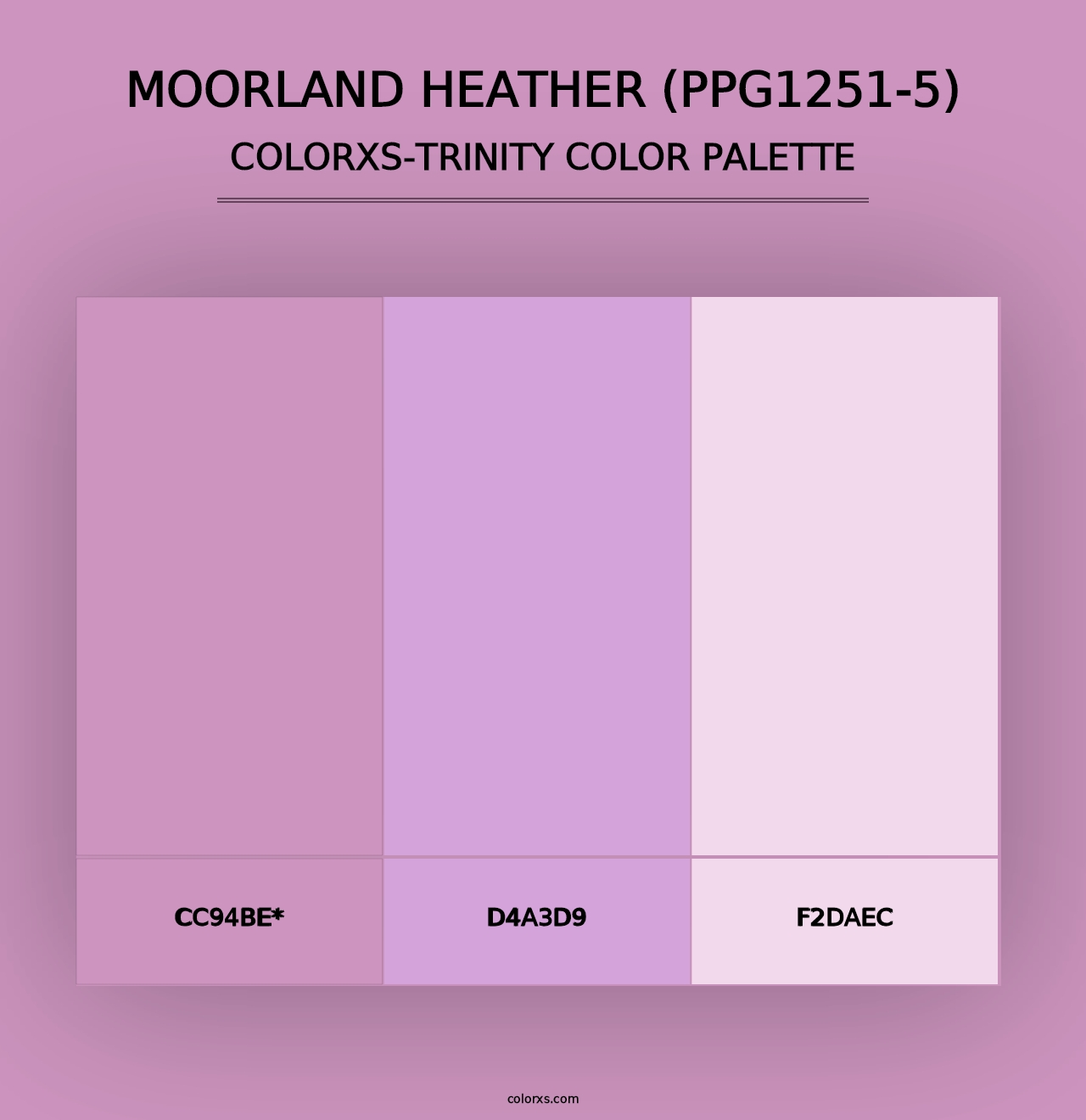 Moorland Heather (PPG1251-5) - Colorxs Trinity Palette