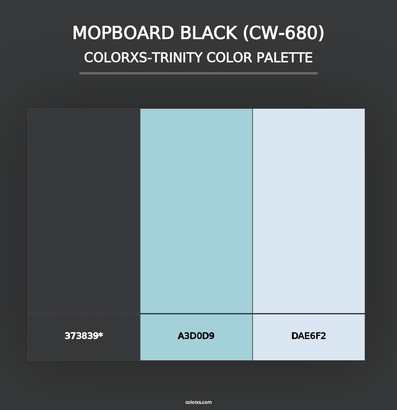 Mopboard Black (CW-680) - Colorxs Trinity Palette