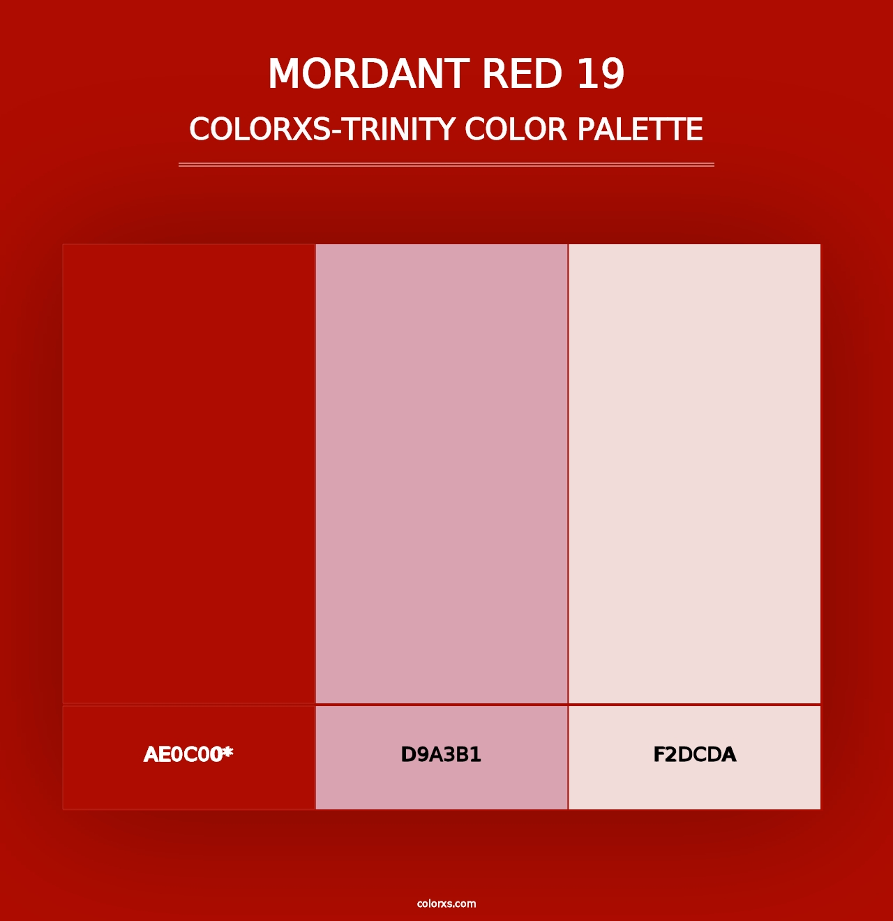 Mordant red 19 - Colorxs Trinity Palette