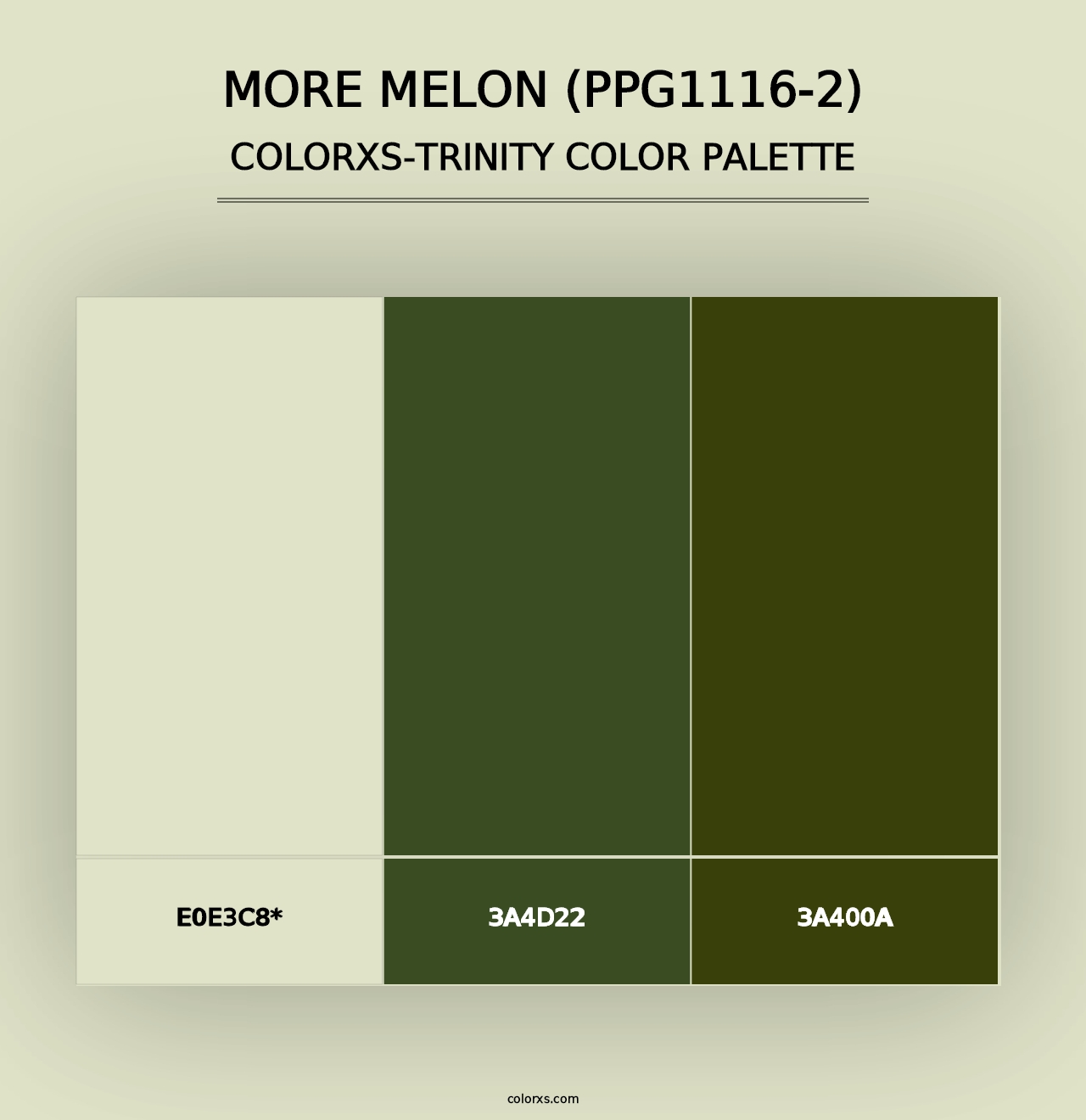 More Melon (PPG1116-2) - Colorxs Trinity Palette