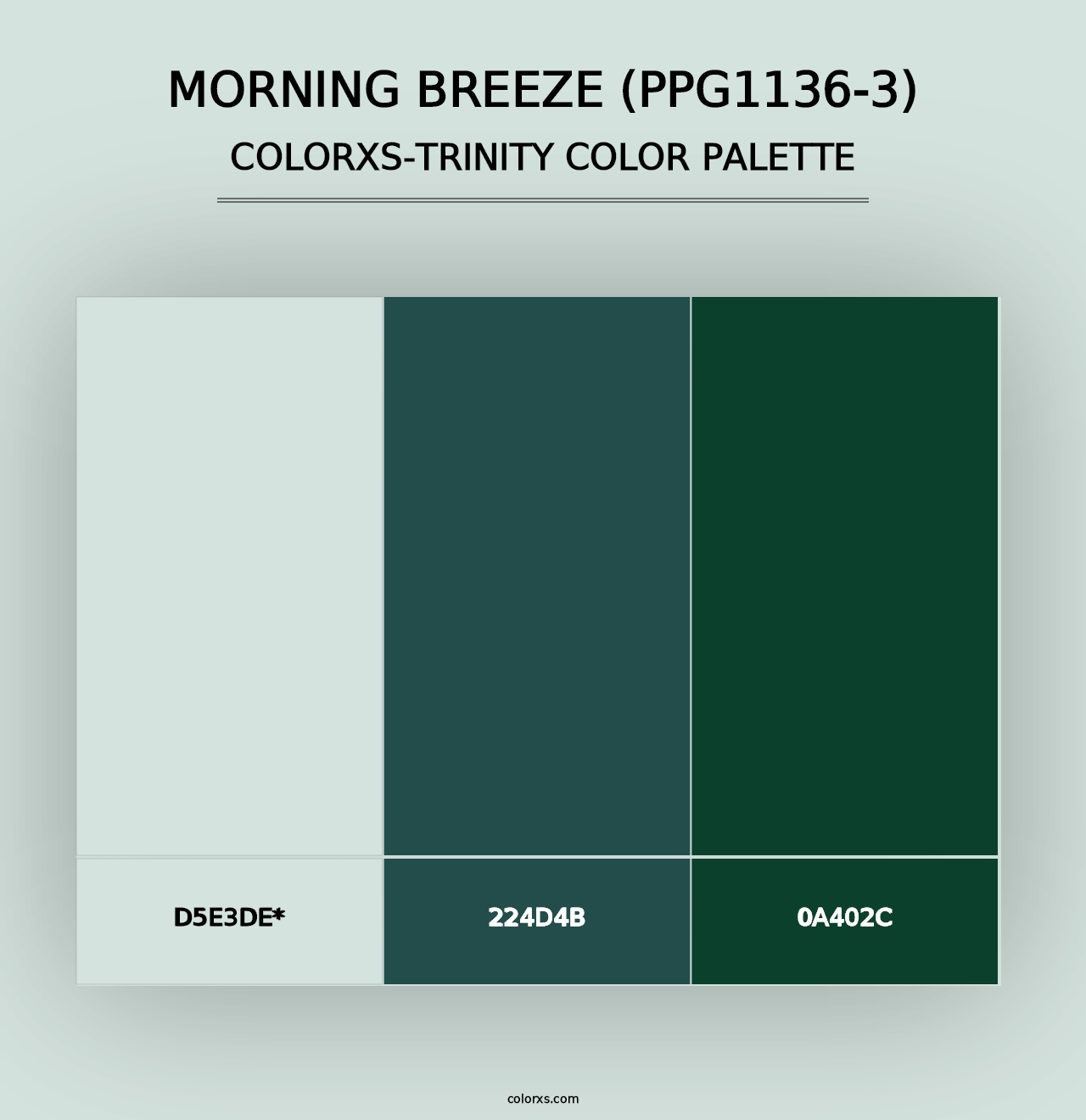 Morning Breeze (PPG1136-3) - Colorxs Trinity Palette