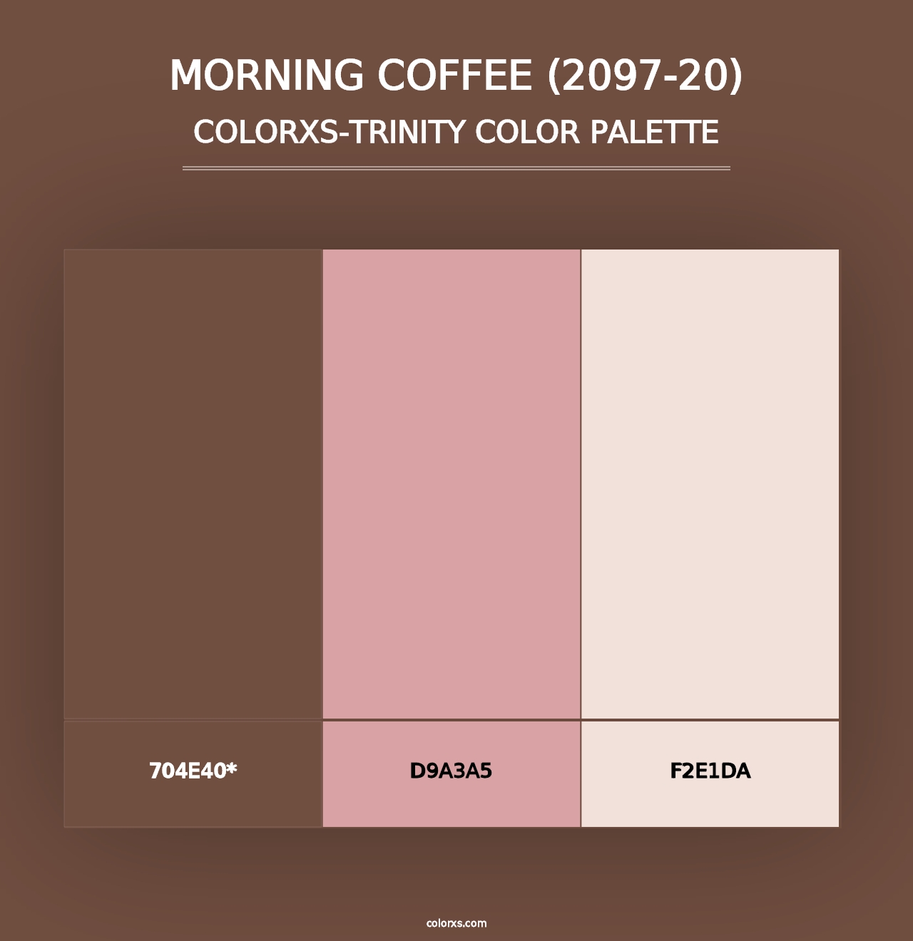 Morning Coffee (2097-20) - Colorxs Trinity Palette