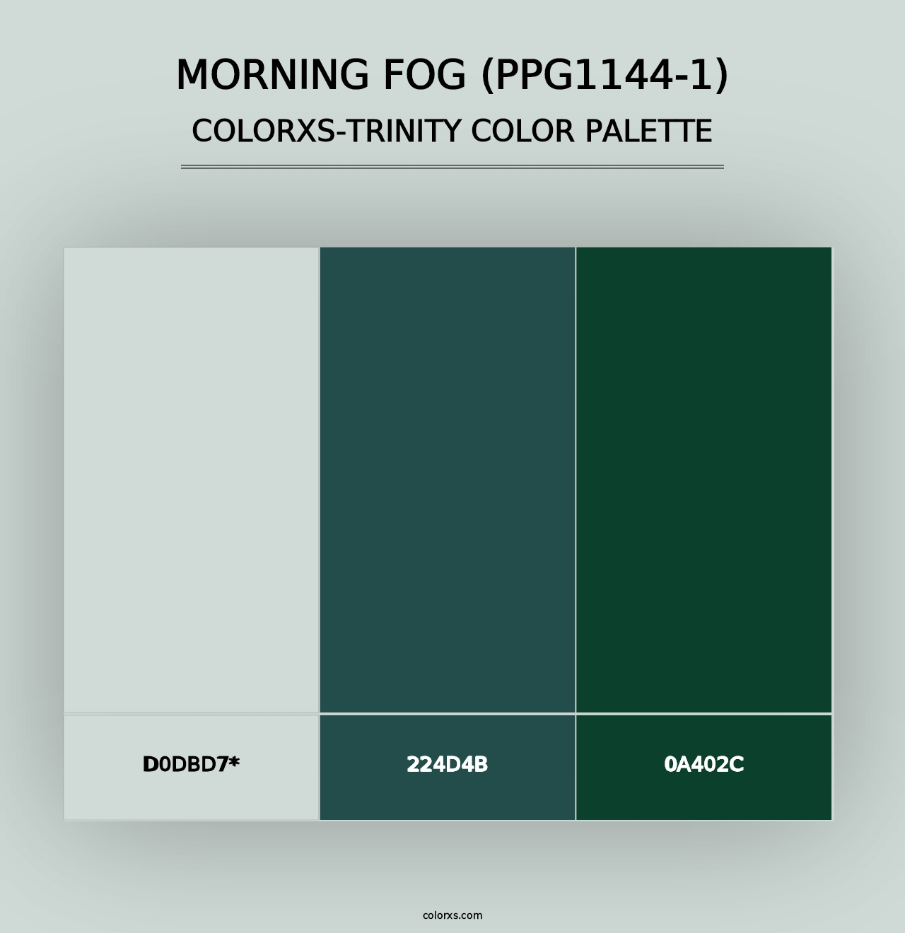 Morning Fog (PPG1144-1) - Colorxs Trinity Palette