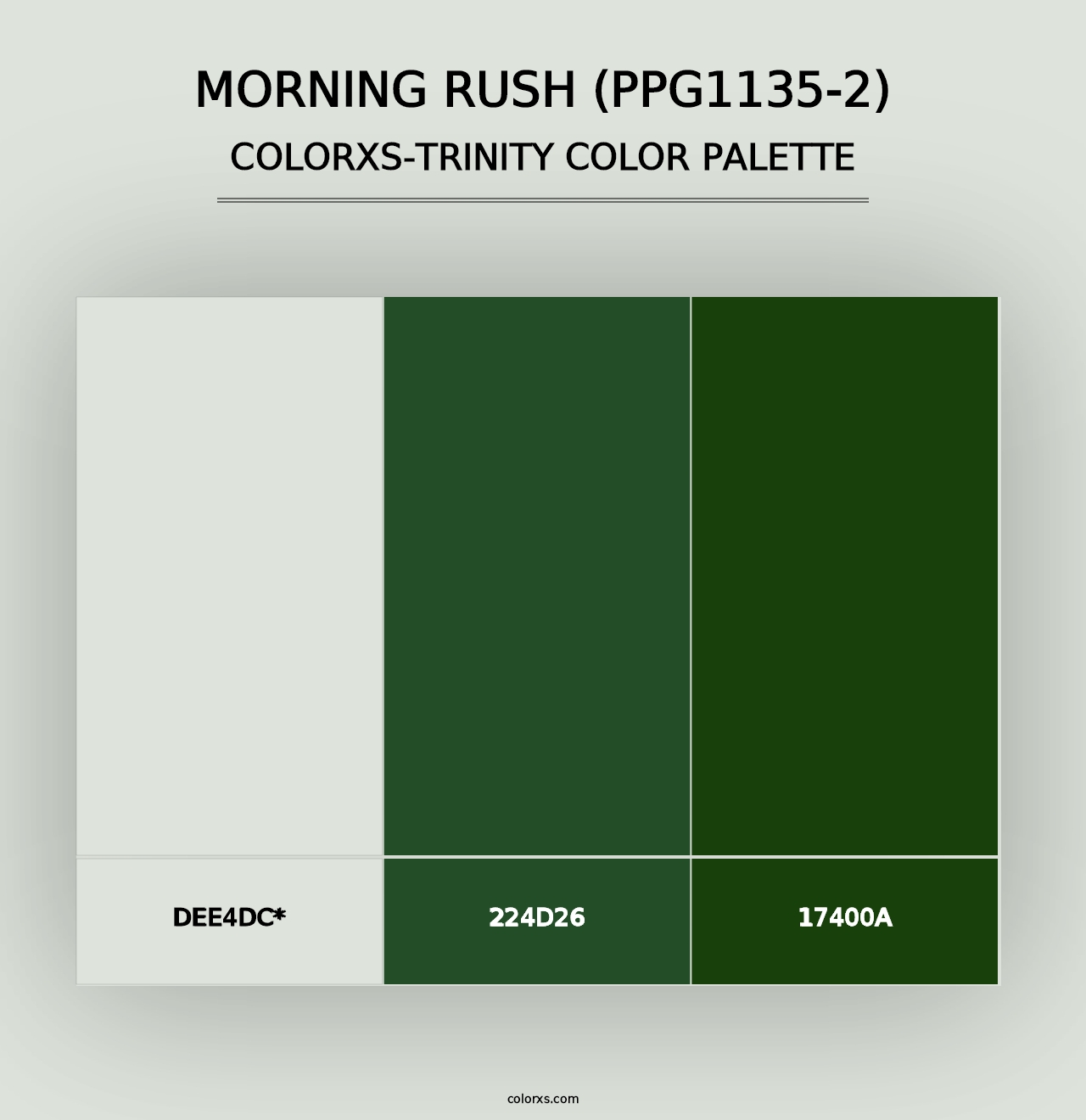 Morning Rush (PPG1135-2) - Colorxs Trinity Palette