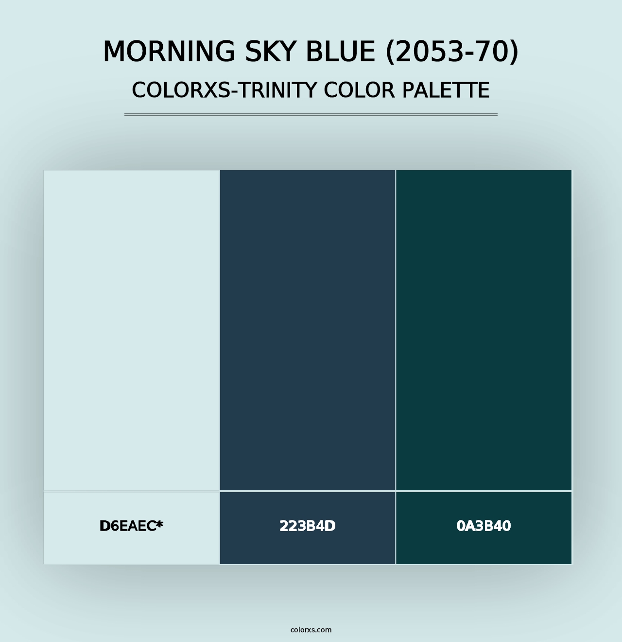 Morning Sky Blue (2053-70) - Colorxs Trinity Palette