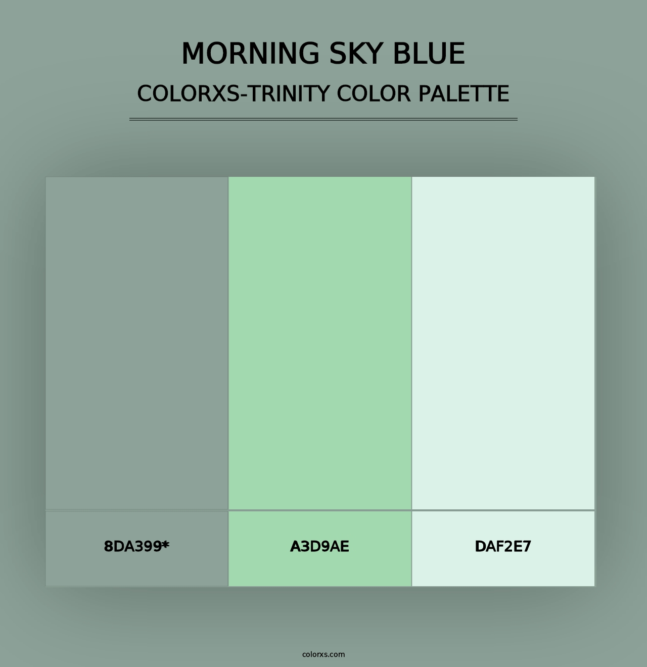 Morning Sky Blue - Colorxs Trinity Palette