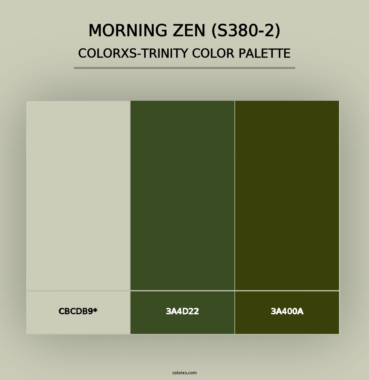 Morning Zen (S380-2) - Colorxs Trinity Palette