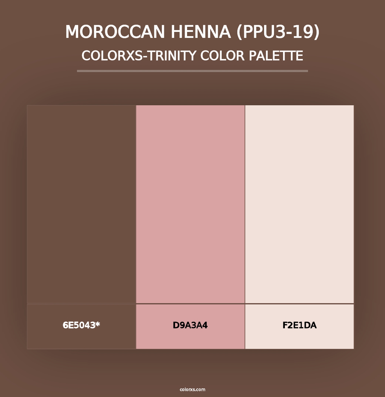 Moroccan Henna (PPU3-19) - Colorxs Trinity Palette