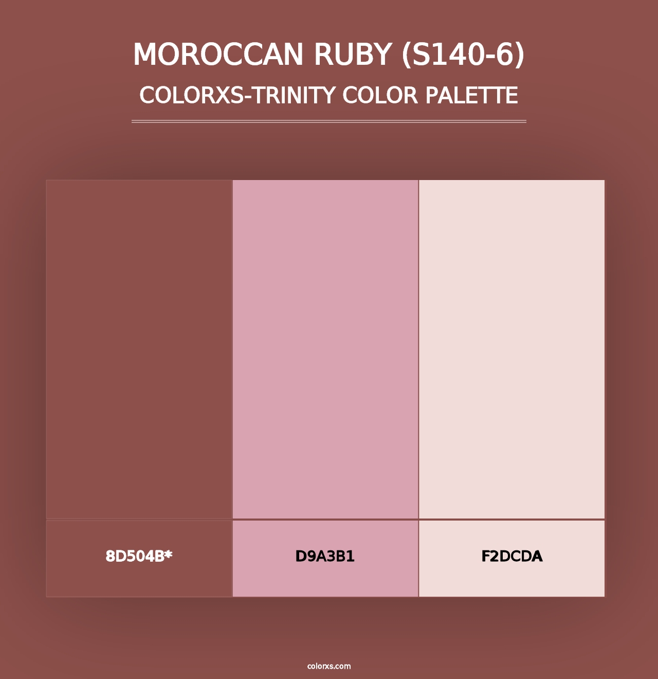 Moroccan Ruby (S140-6) - Colorxs Trinity Palette