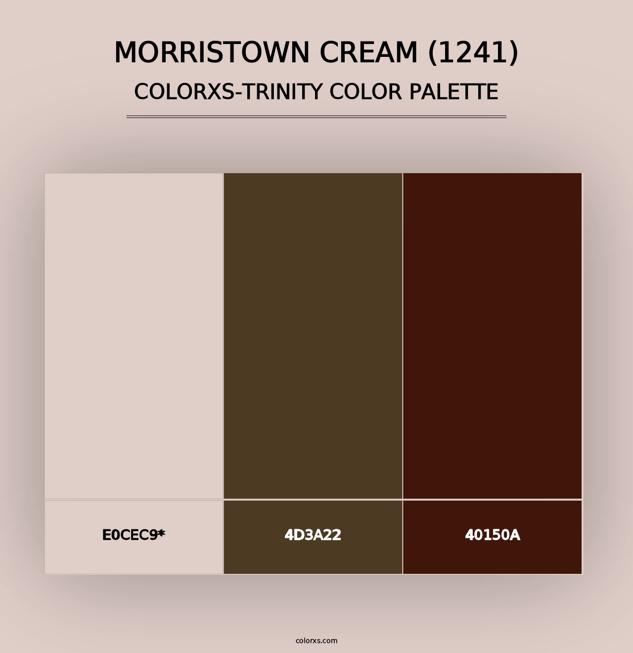 Morristown Cream (1241) - Colorxs Trinity Palette