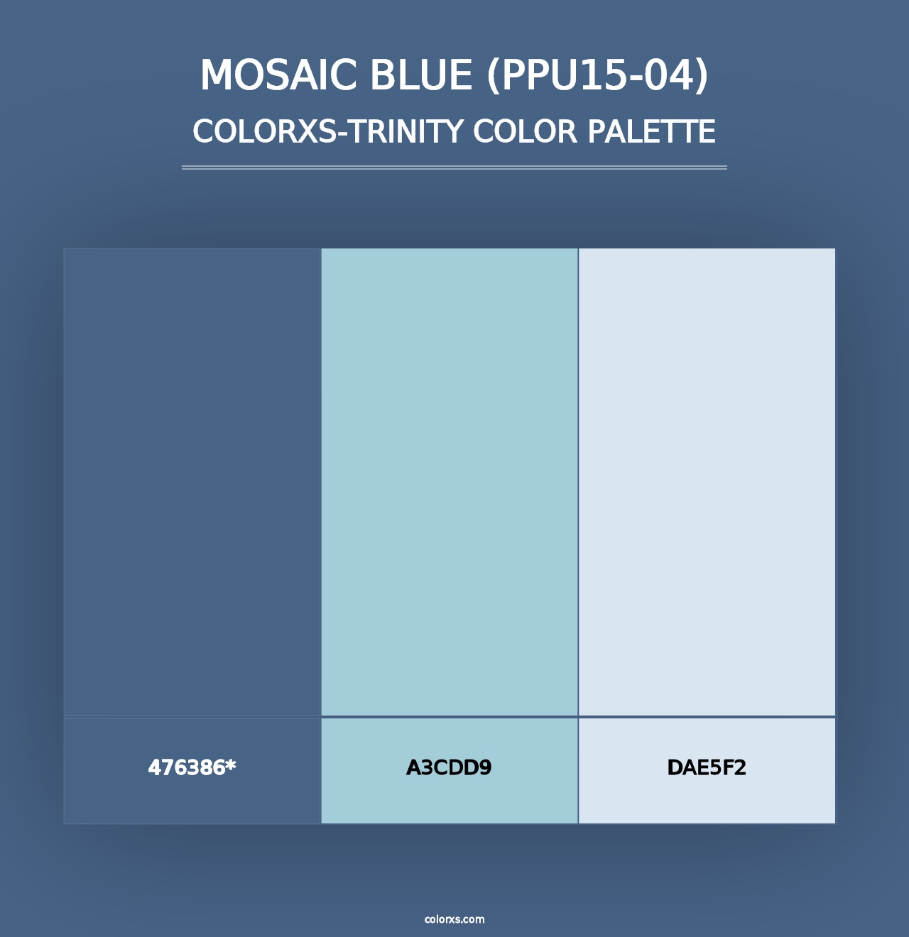 Mosaic Blue (PPU15-04) - Colorxs Trinity Palette